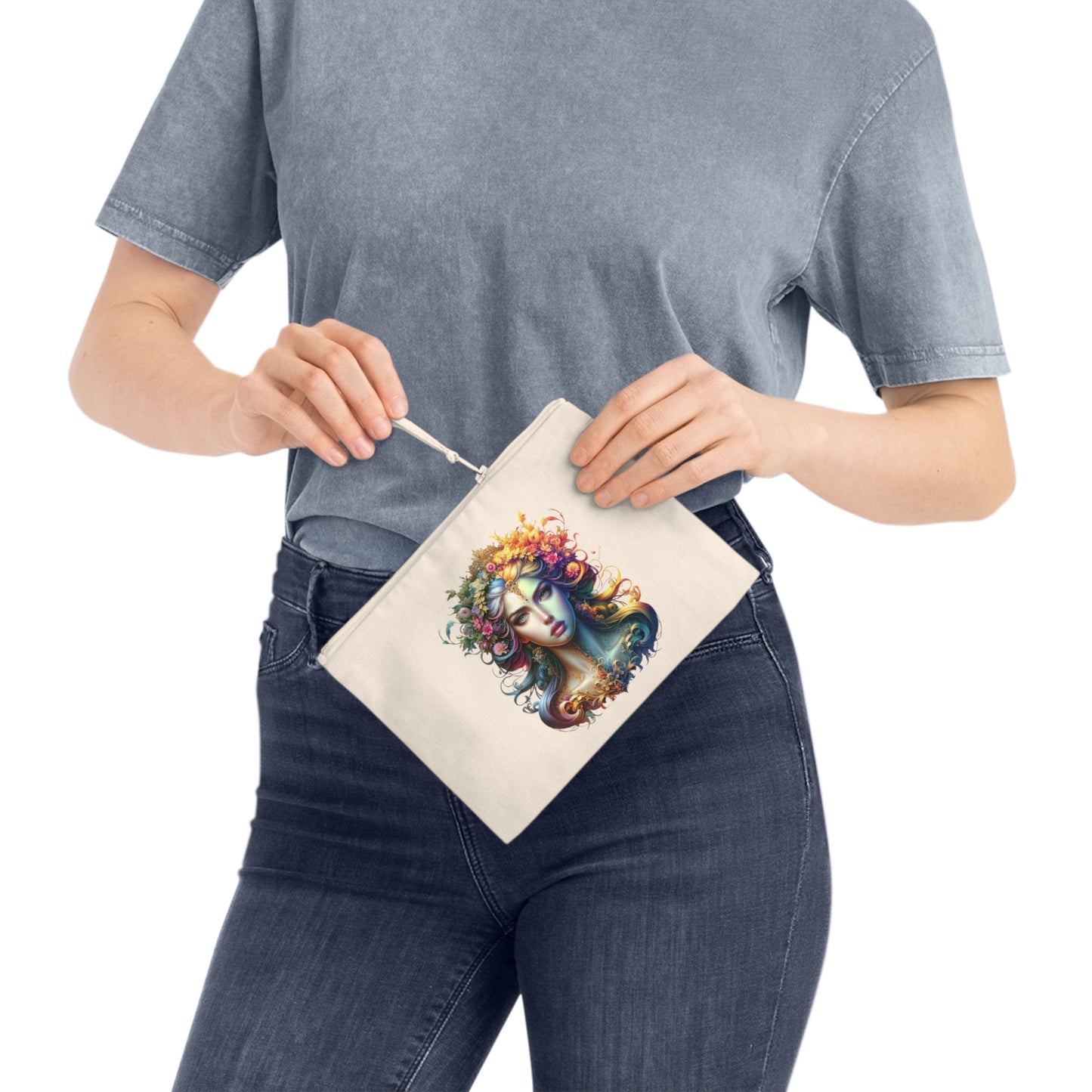 Zipper Pouch - Goddess Progress Over Perfection Eco-Friendly Pencil Case