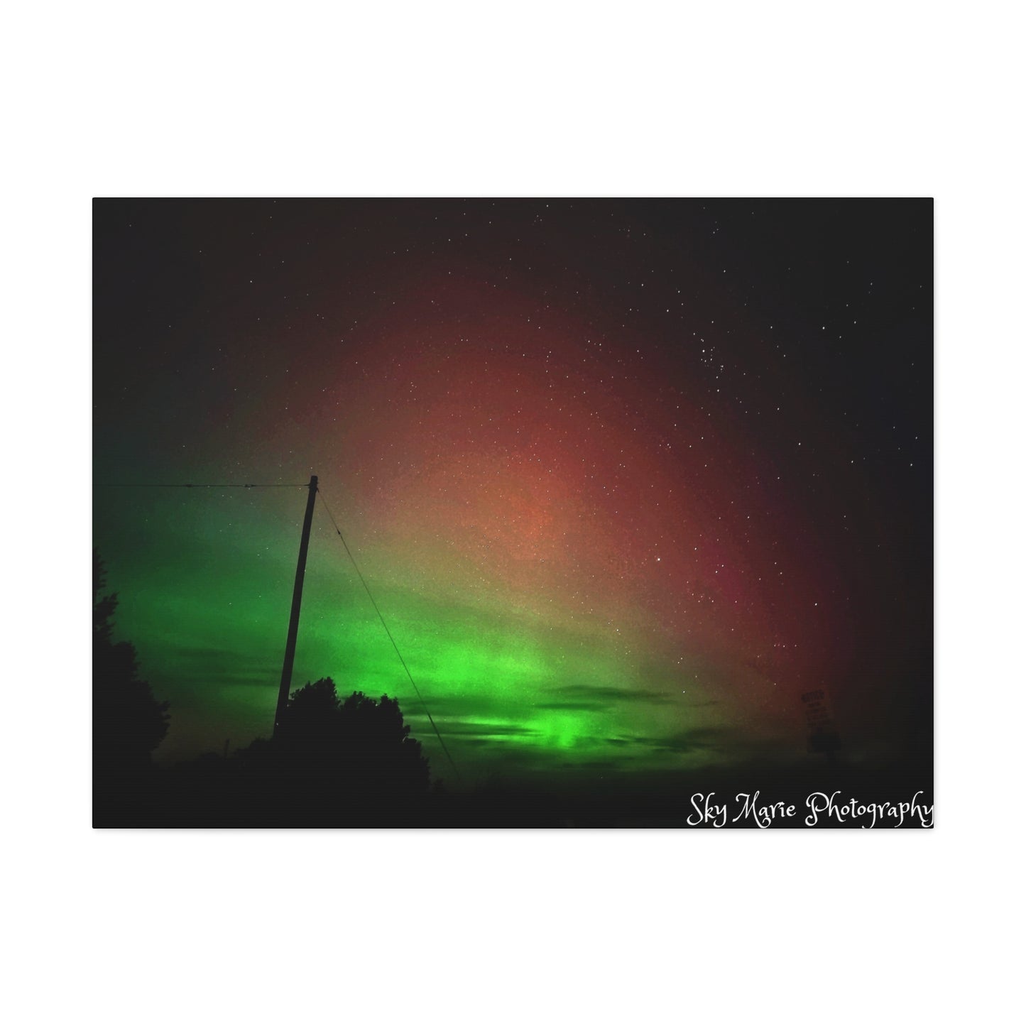 Northern Lights Canvas Print by Sky Marie Photography