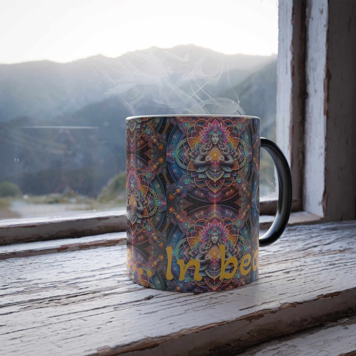 Tasse Namaste im Bett, farbverwandelnd, 325 ml