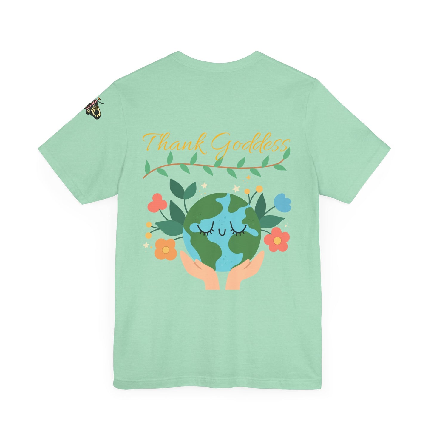 "Thank Goddess" Unisex Jersey Kurzärmeliges T-Shirt
