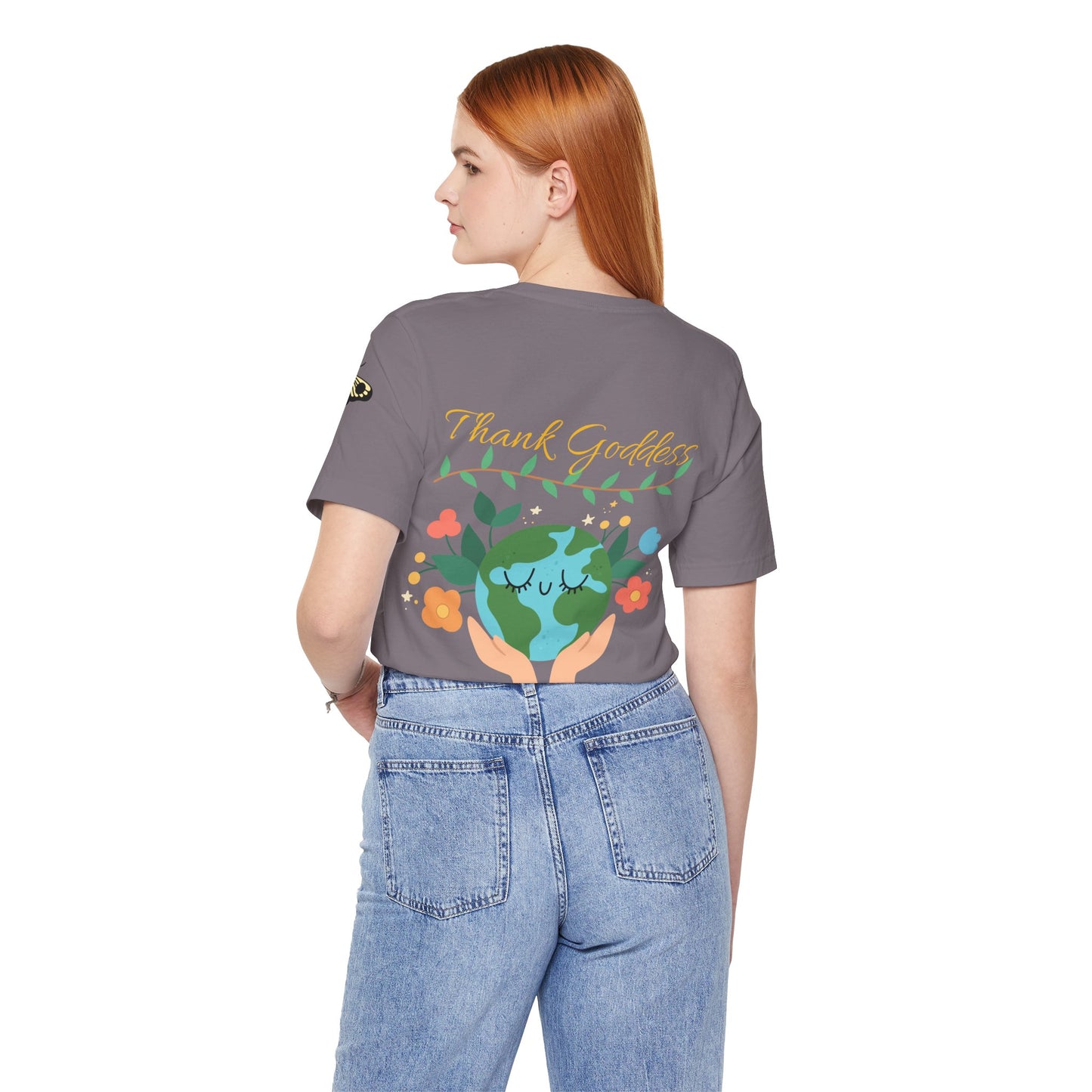 "Thank Goddess" Unisex Jersey Kurzärmeliges T-Shirt