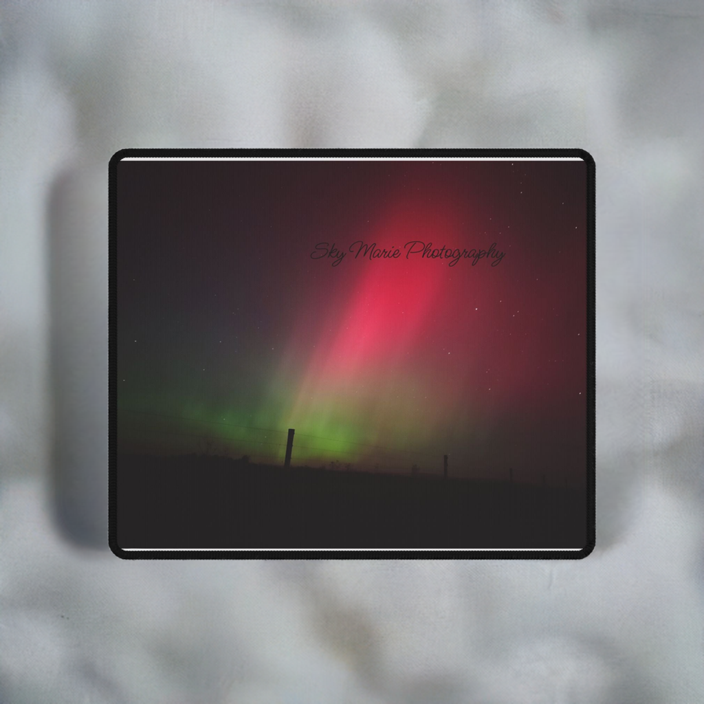 Mystical Northern Lights Desk Mat by Sky Marie Photography