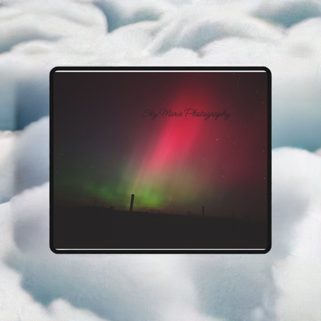 Mystical Northern Lights Desk Mat by Sky Marie Photography