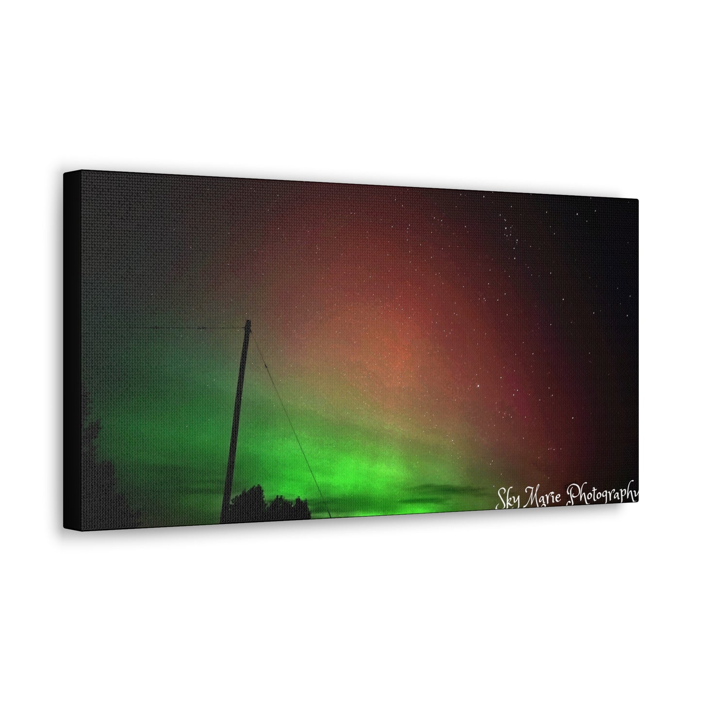 Canvas Print - Northern Lights Over Hinckley Reservoir, Upstate New York by Sky Marie Photography