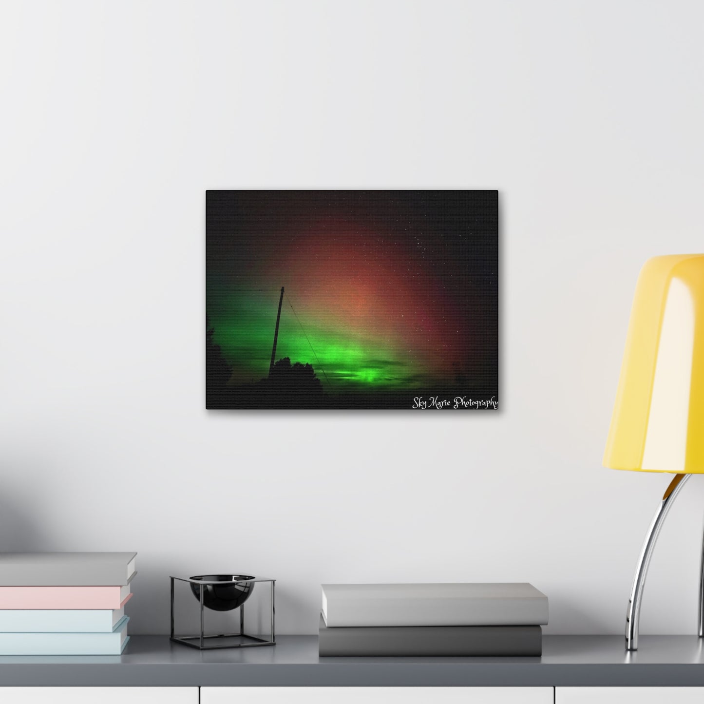 Canvas Print - Northern Lights Over Hinckley Reservoir, Upstate New York by Sky Marie Photography