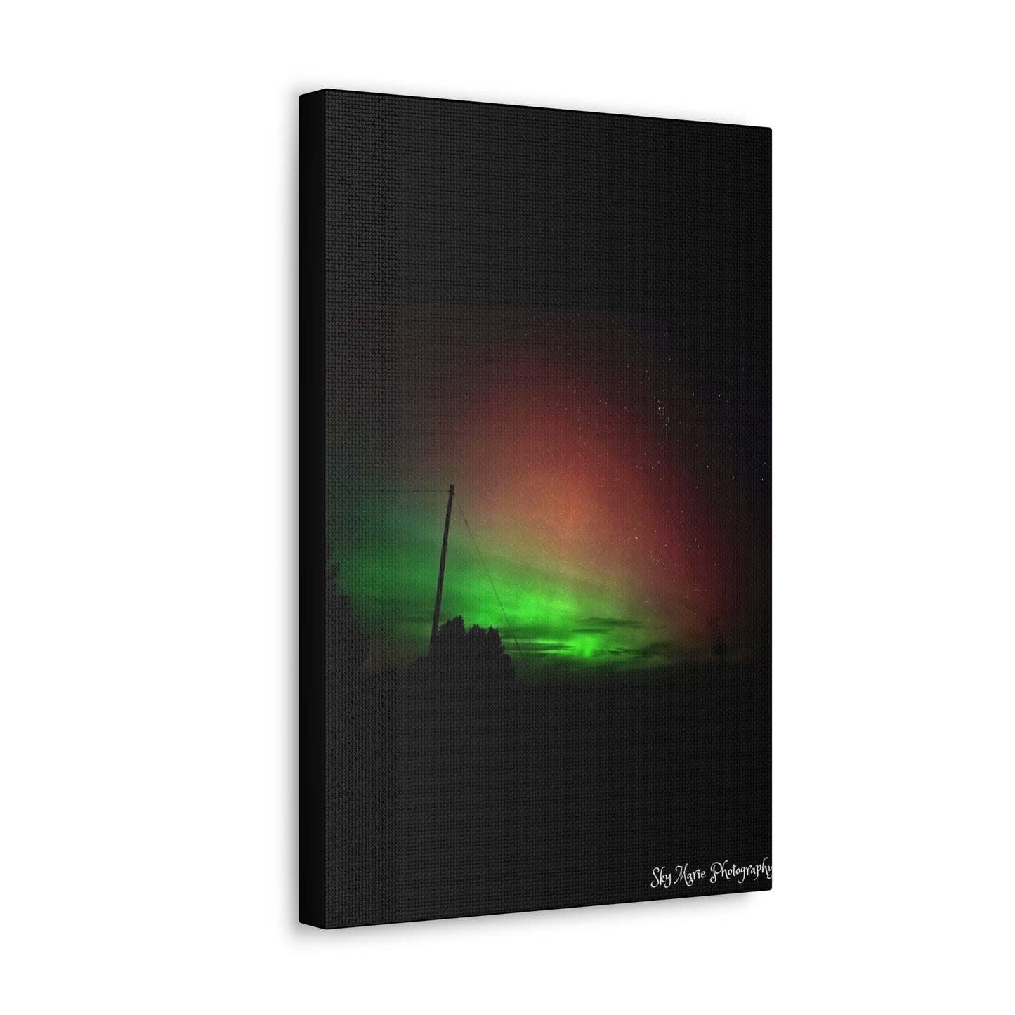 Canvas Print - Northern Lights Over Hinckley Reservoir, Upstate New York by Sky Marie Photography