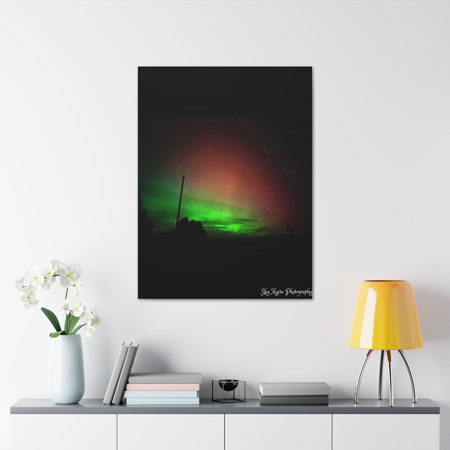 Canvas Print - Northern Lights Over Hinckley Reservoir, Upstate New York by Sky Marie Photography