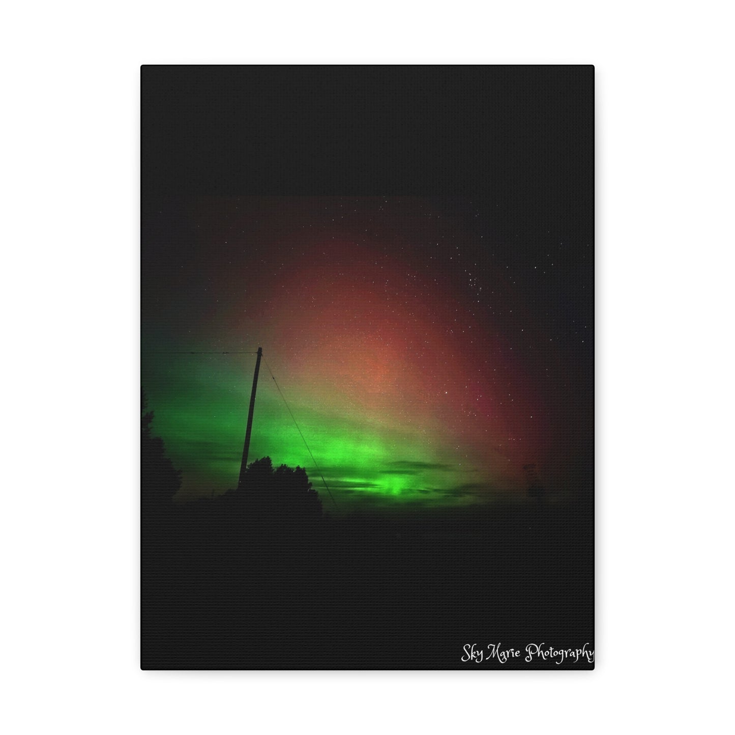 Canvas Print - Northern Lights Over Hinckley Reservoir, Upstate New York by Sky Marie Photography