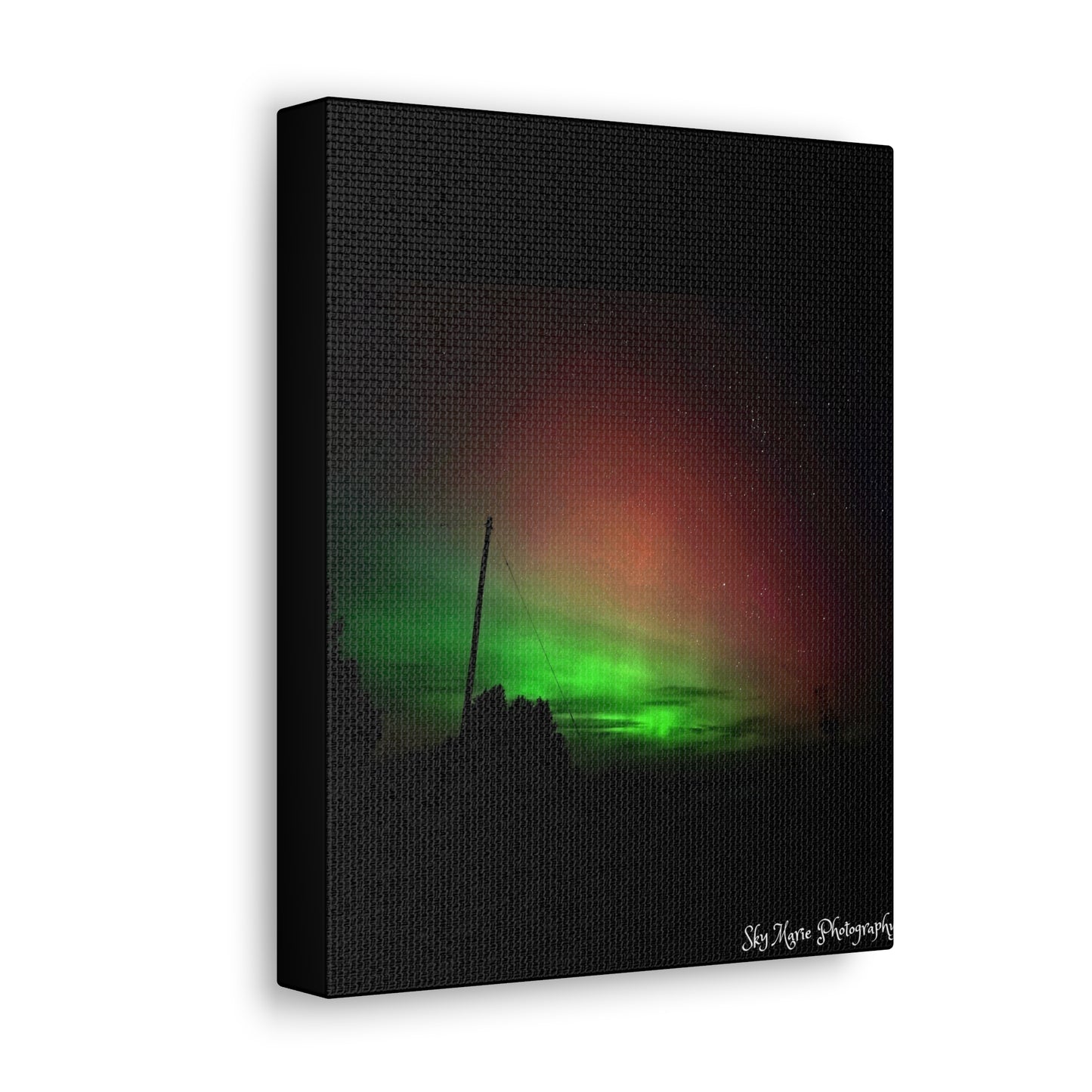 Canvas Print - Northern Lights Over Hinckley Reservoir, Upstate New York by Sky Marie Photography