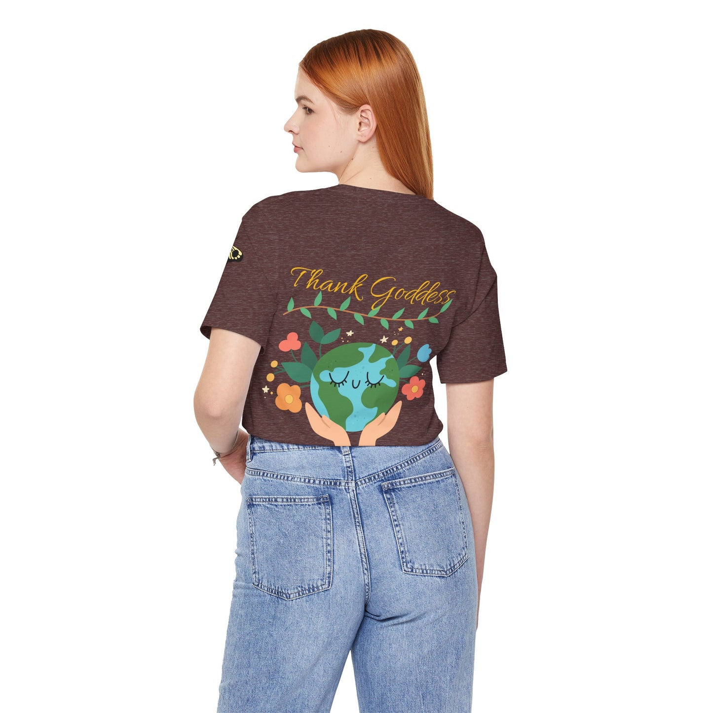 "Thank Goddess" Unisex Jersey Kurzärmeliges T-Shirt