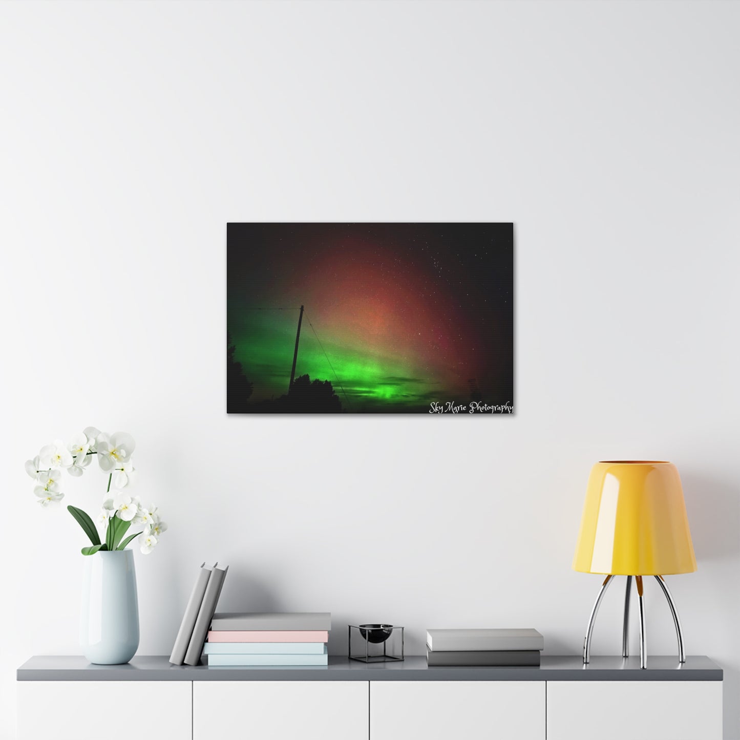 Canvas Print - Northern Lights Over Hinckley Reservoir, Upstate New York by Sky Marie Photography