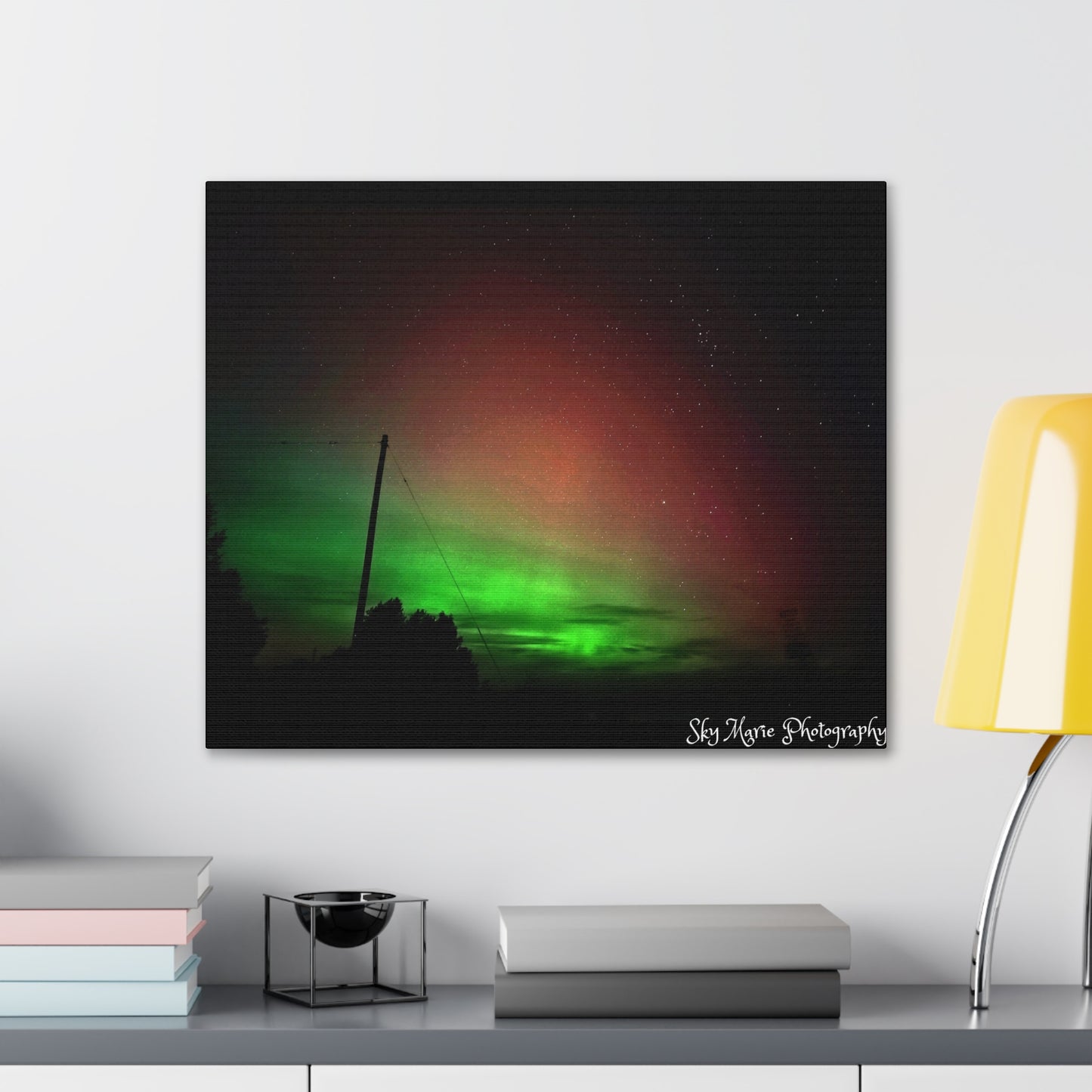 Canvas Print - Northern Lights Over Hinckley Reservoir, Upstate New York by Sky Marie Photography