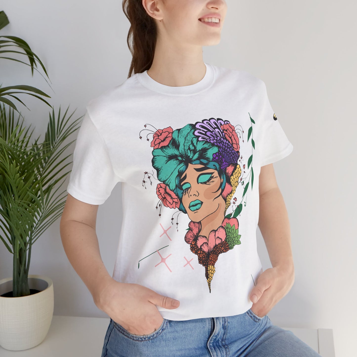 "Thank Goddess" Unisex Jersey Kurzärmeliges T-Shirt