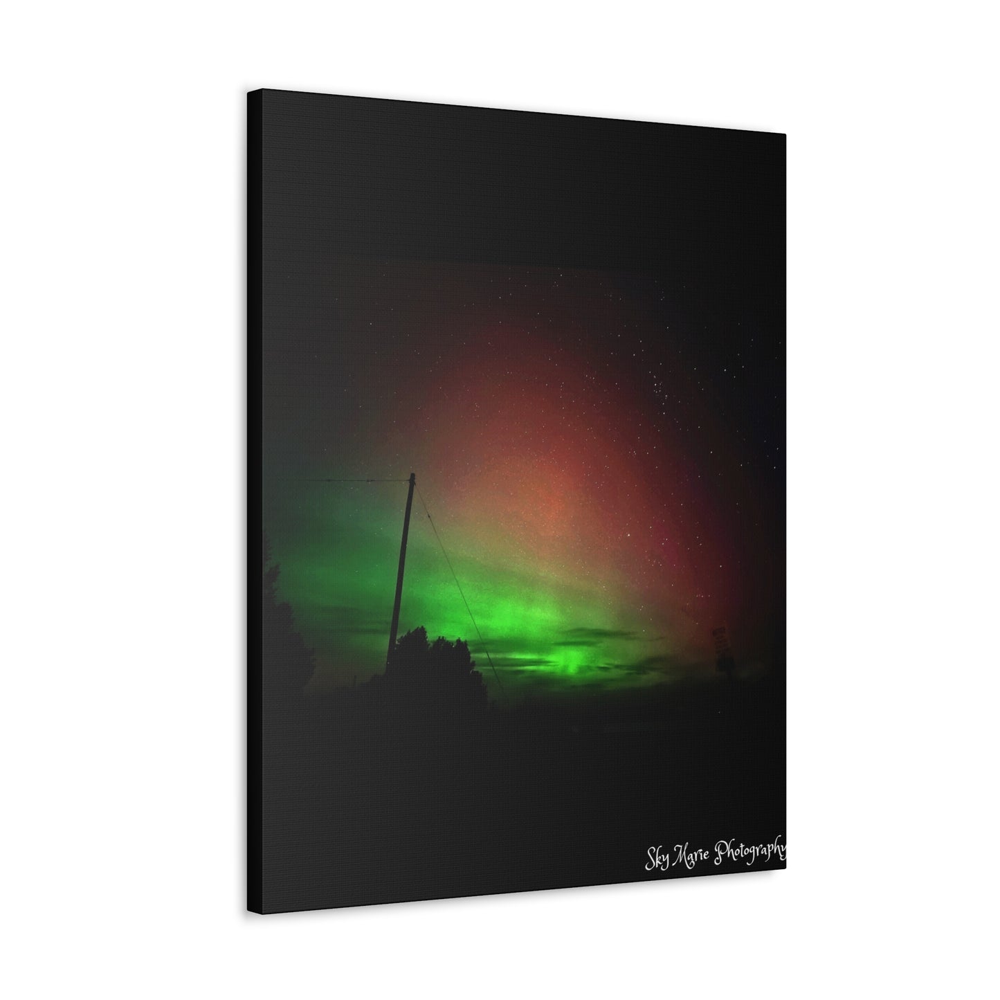 Canvas Print - Northern Lights Over Hinckley Reservoir, Upstate New York by Sky Marie Photography