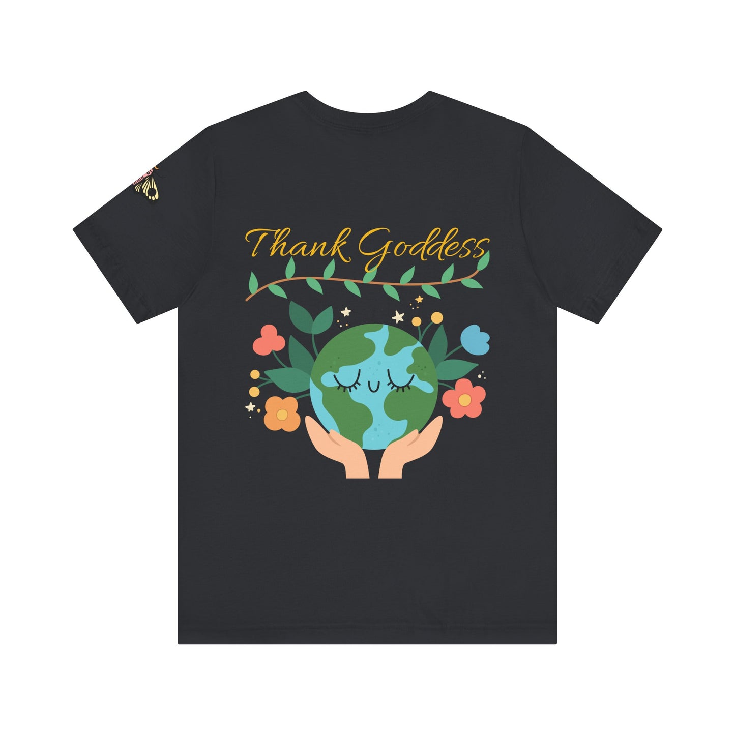 "Thank Goddess" Unisex Jersey Kurzärmeliges T-Shirt
