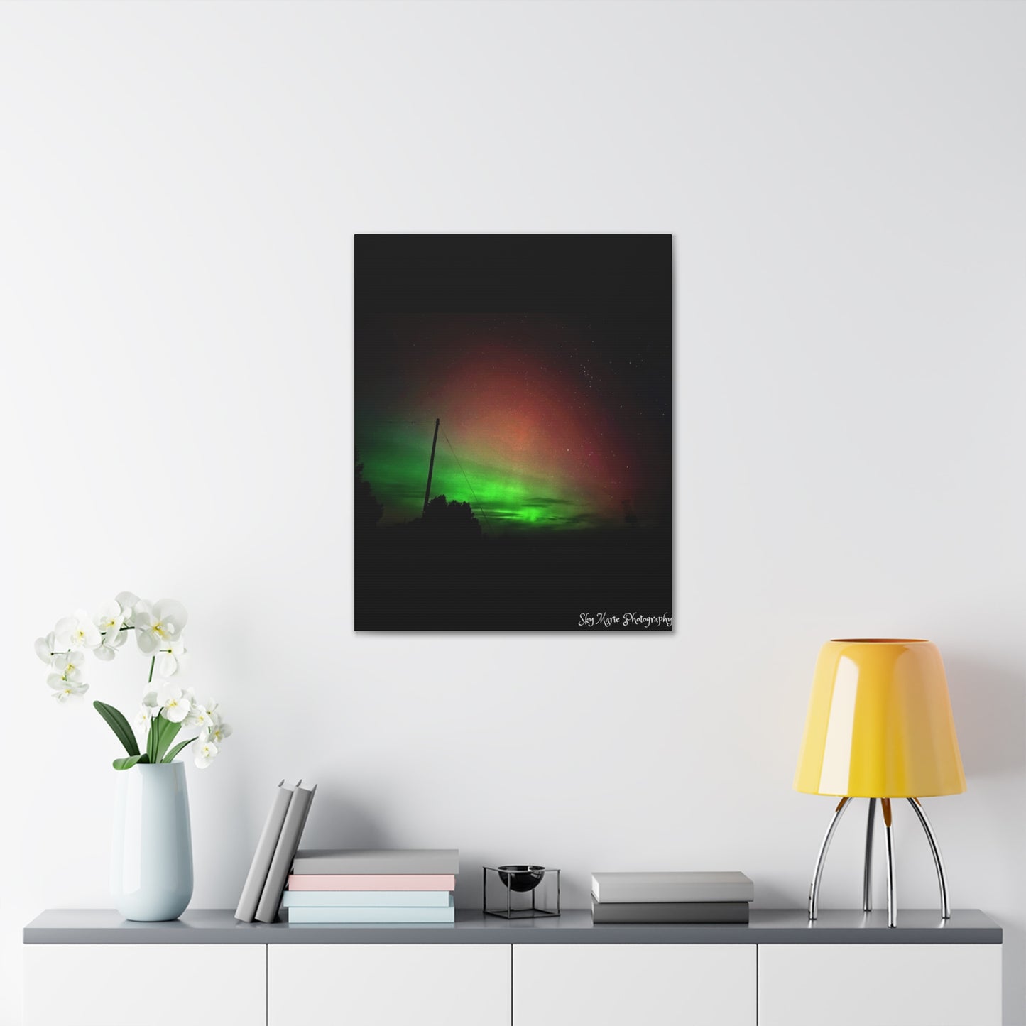 Canvas Print - Northern Lights Over Hinckley Reservoir, Upstate New York by Sky Marie Photography