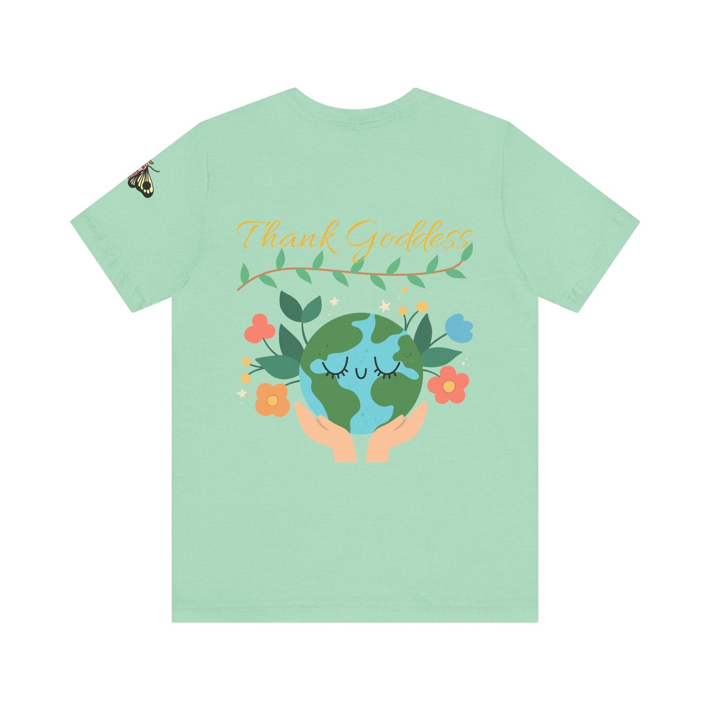 "Thank Goddess" Unisex Jersey Kurzärmeliges T-Shirt