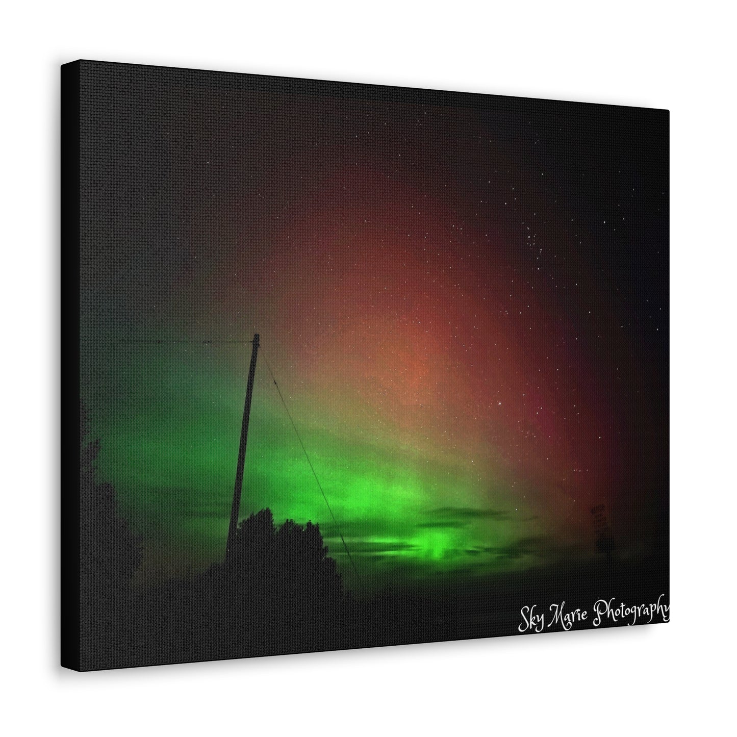 Canvas Print - Northern Lights Over Hinckley Reservoir, Upstate New York by Sky Marie Photography