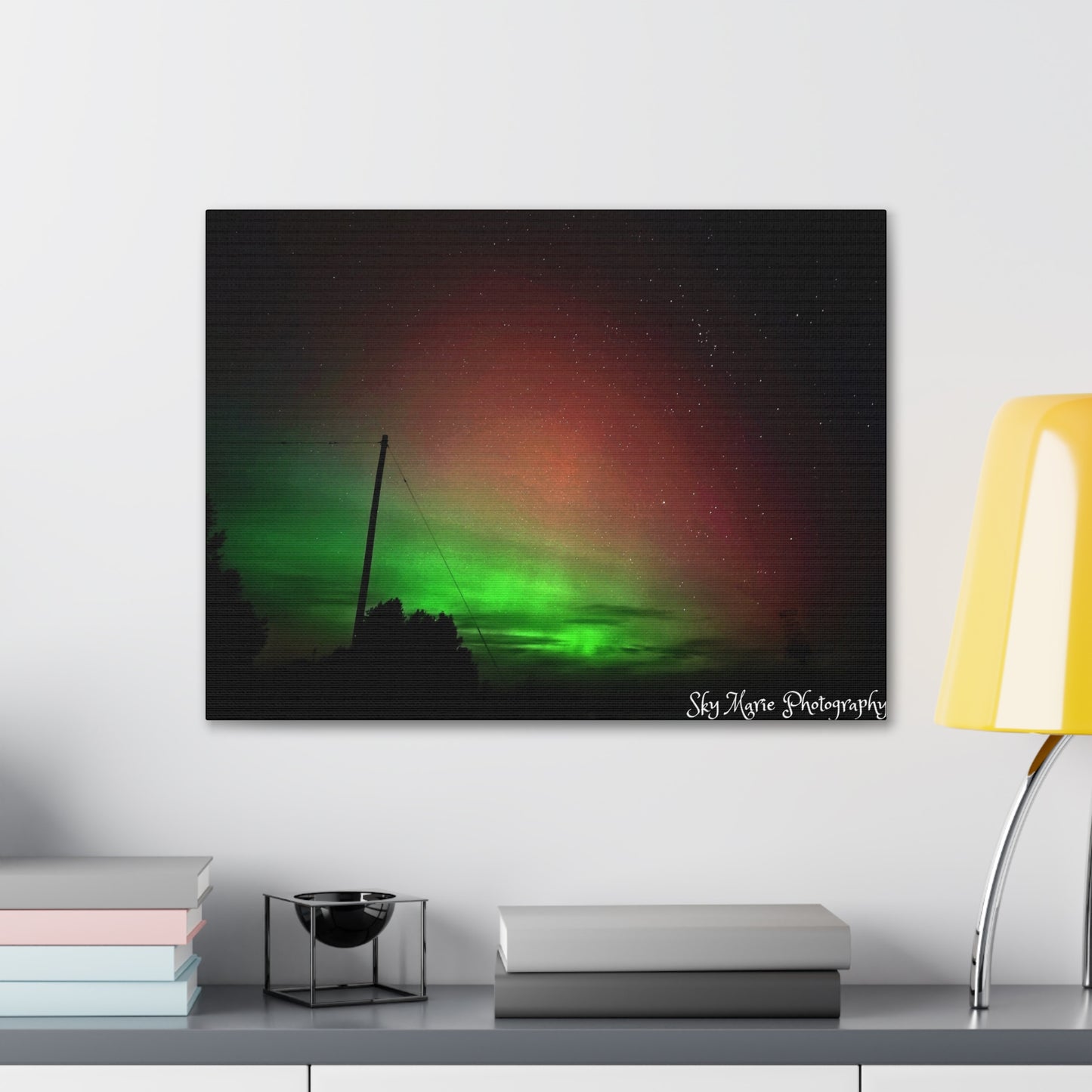 Canvas Print - Northern Lights Over Hinckley Reservoir, Upstate New York by Sky Marie Photography