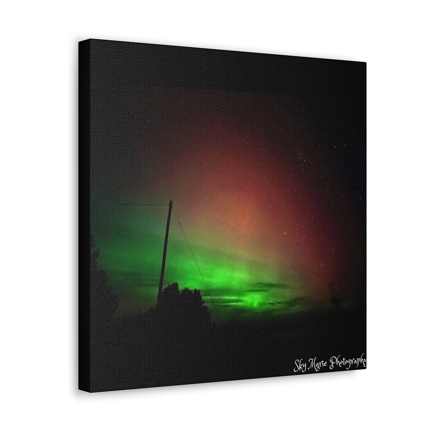 Canvas Print - Northern Lights Over Hinckley Reservoir, Upstate New York by Sky Marie Photography