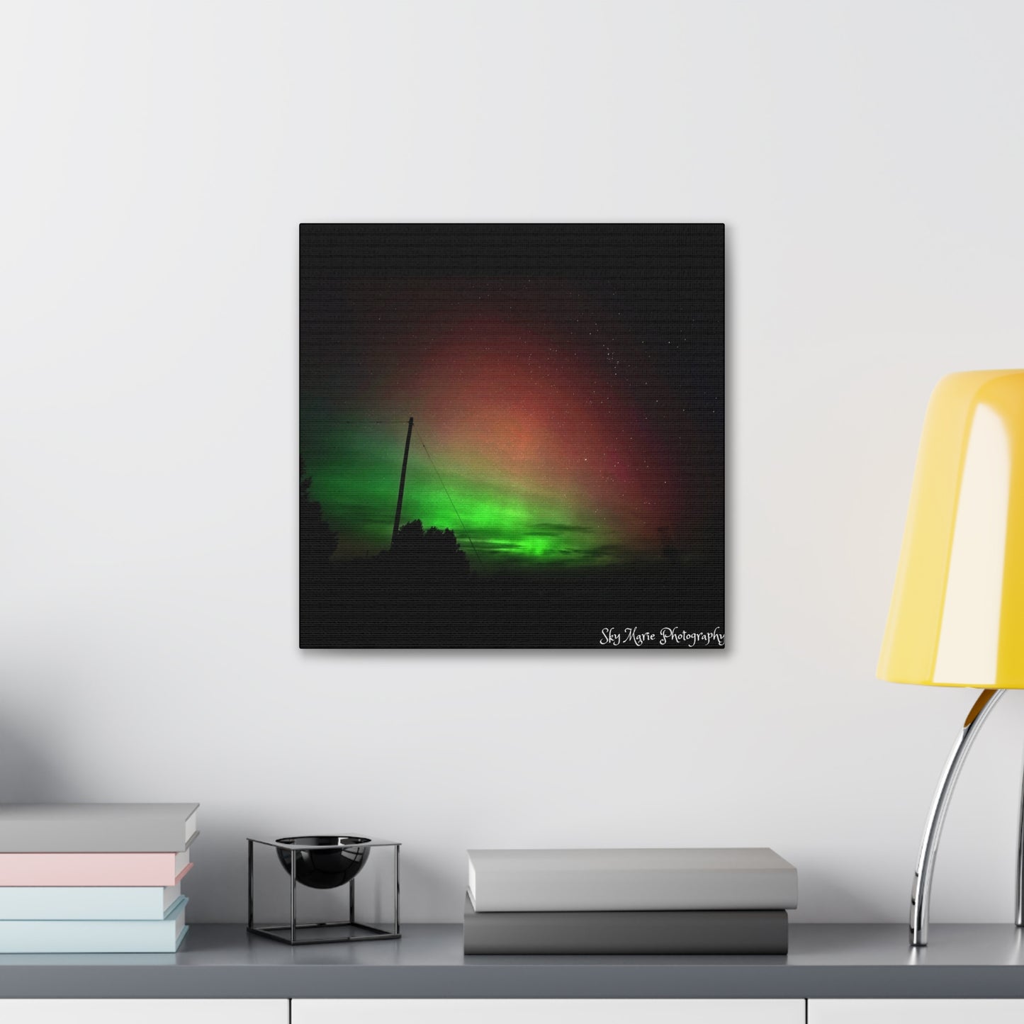 Canvas Print - Northern Lights Over Hinckley Reservoir, Upstate New York by Sky Marie Photography