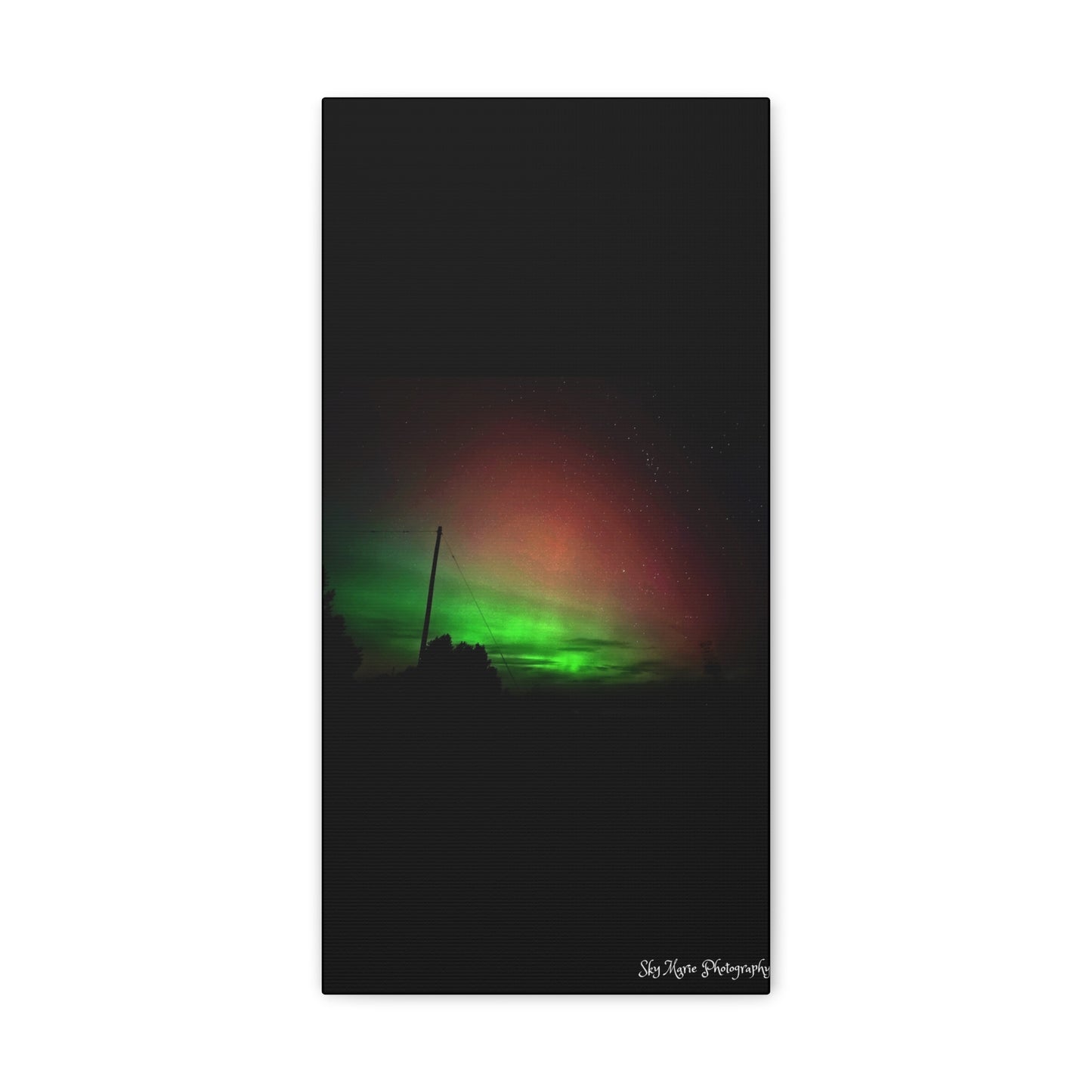 Canvas Print - Northern Lights Over Hinckley Reservoir, Upstate New York by Sky Marie Photography