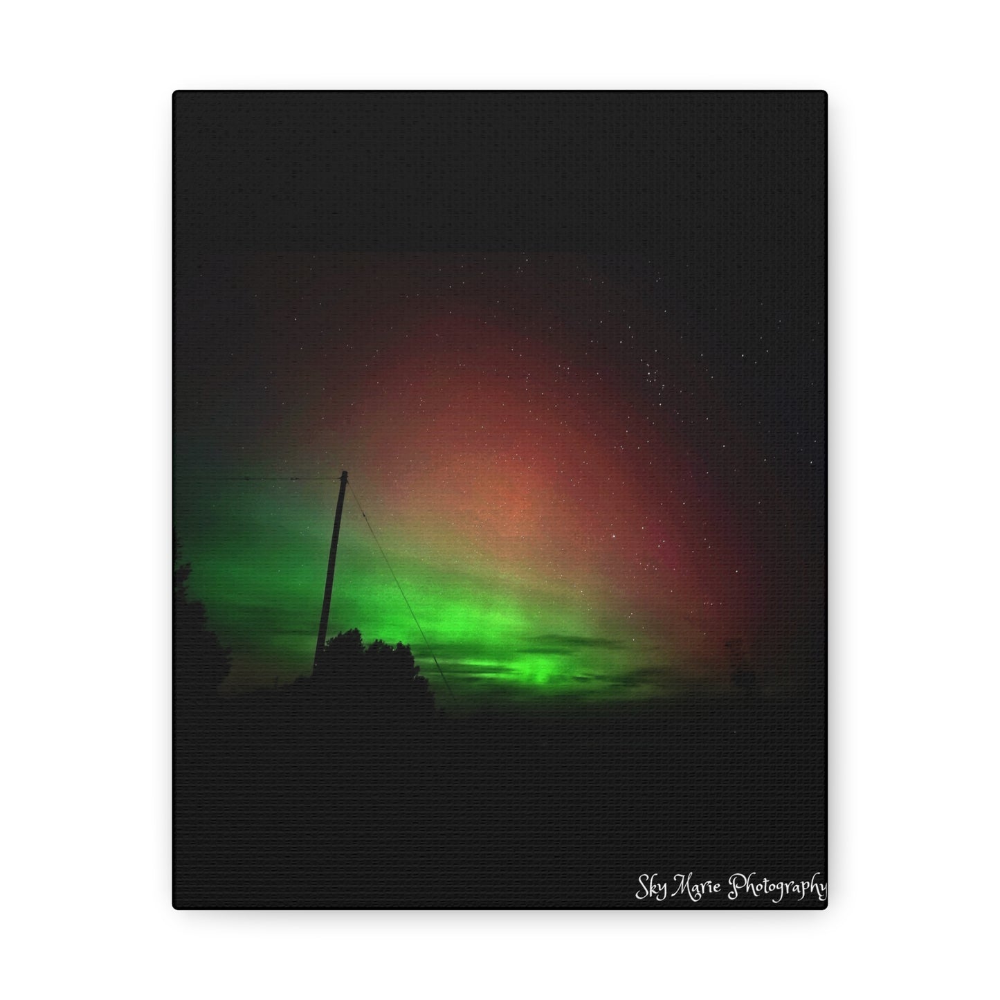 Canvas Print - Northern Lights Over Hinckley Reservoir, Upstate New York by Sky Marie Photography