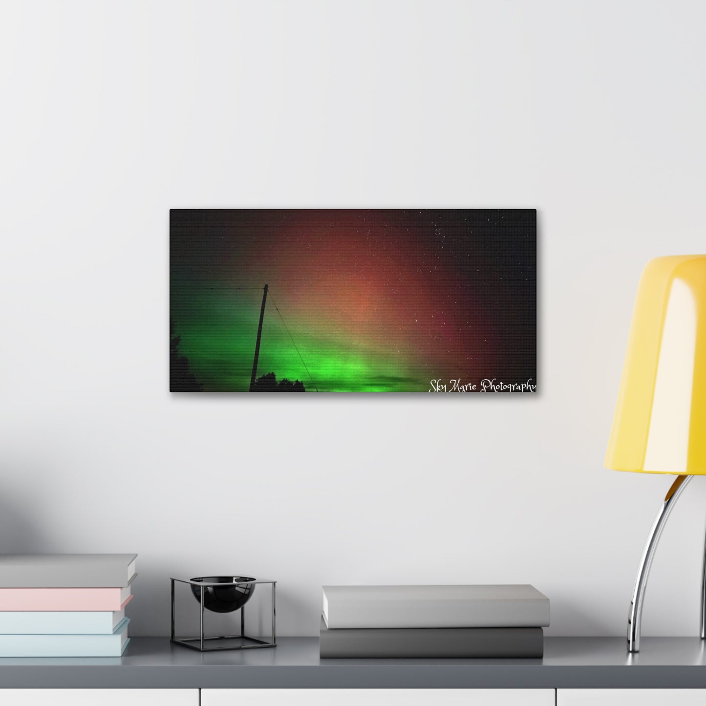 Canvas Print - Northern Lights Over Hinckley Reservoir, Upstate New York by Sky Marie Photography