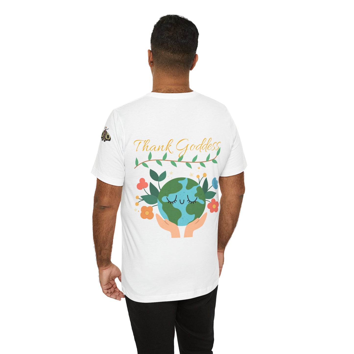 "Thank Goddess" Unisex Jersey Kurzärmeliges T-Shirt