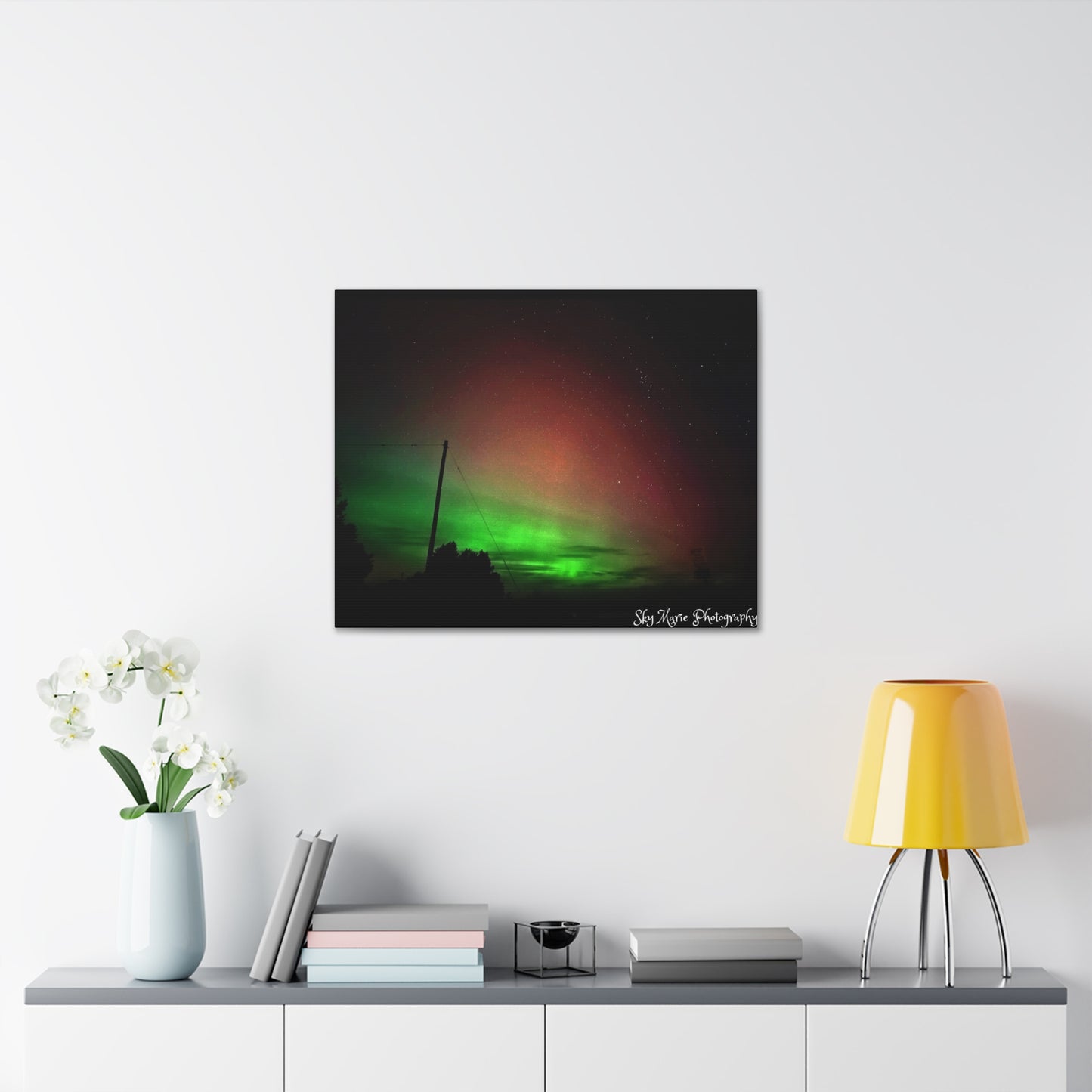 Canvas Print - Northern Lights Over Hinckley Reservoir, Upstate New York by Sky Marie Photography