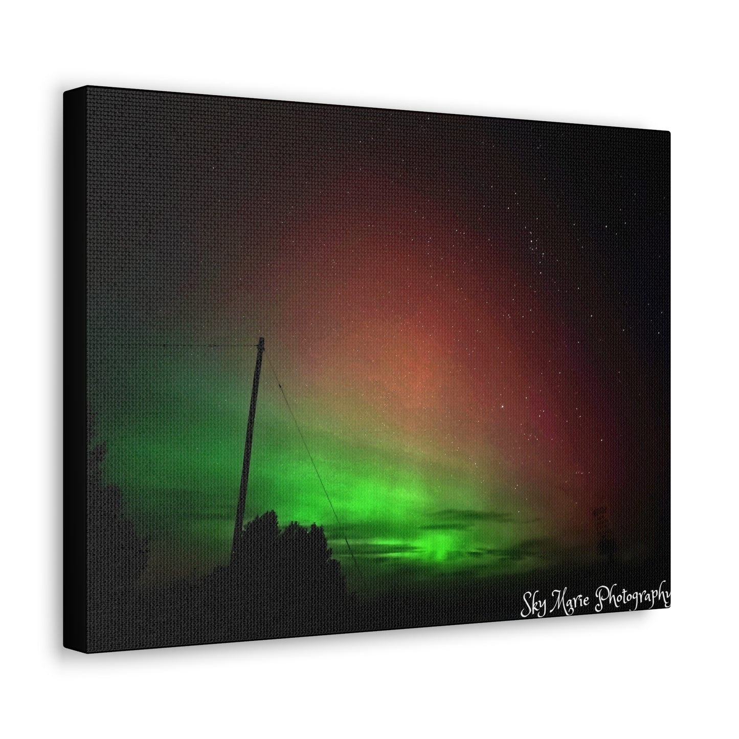 Canvas Print - Northern Lights Over Hinckley Reservoir, Upstate New York by Sky Marie Photography