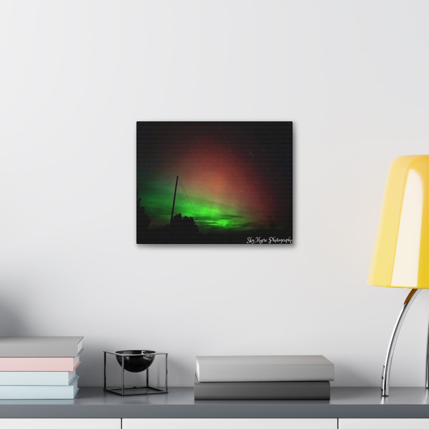 Canvas Print - Northern Lights Over Hinckley Reservoir, Upstate New York by Sky Marie Photography