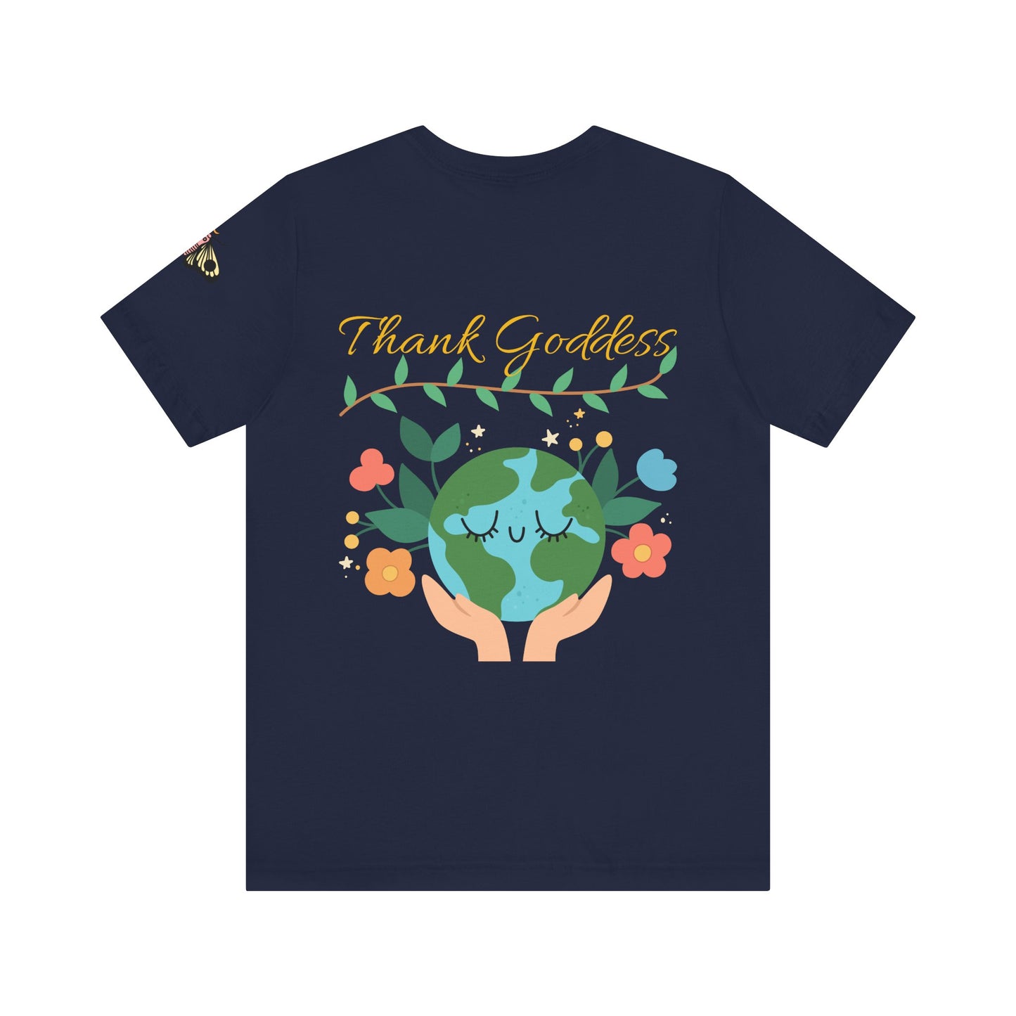 "Thank Goddess" Unisex Jersey Kurzärmeliges T-Shirt