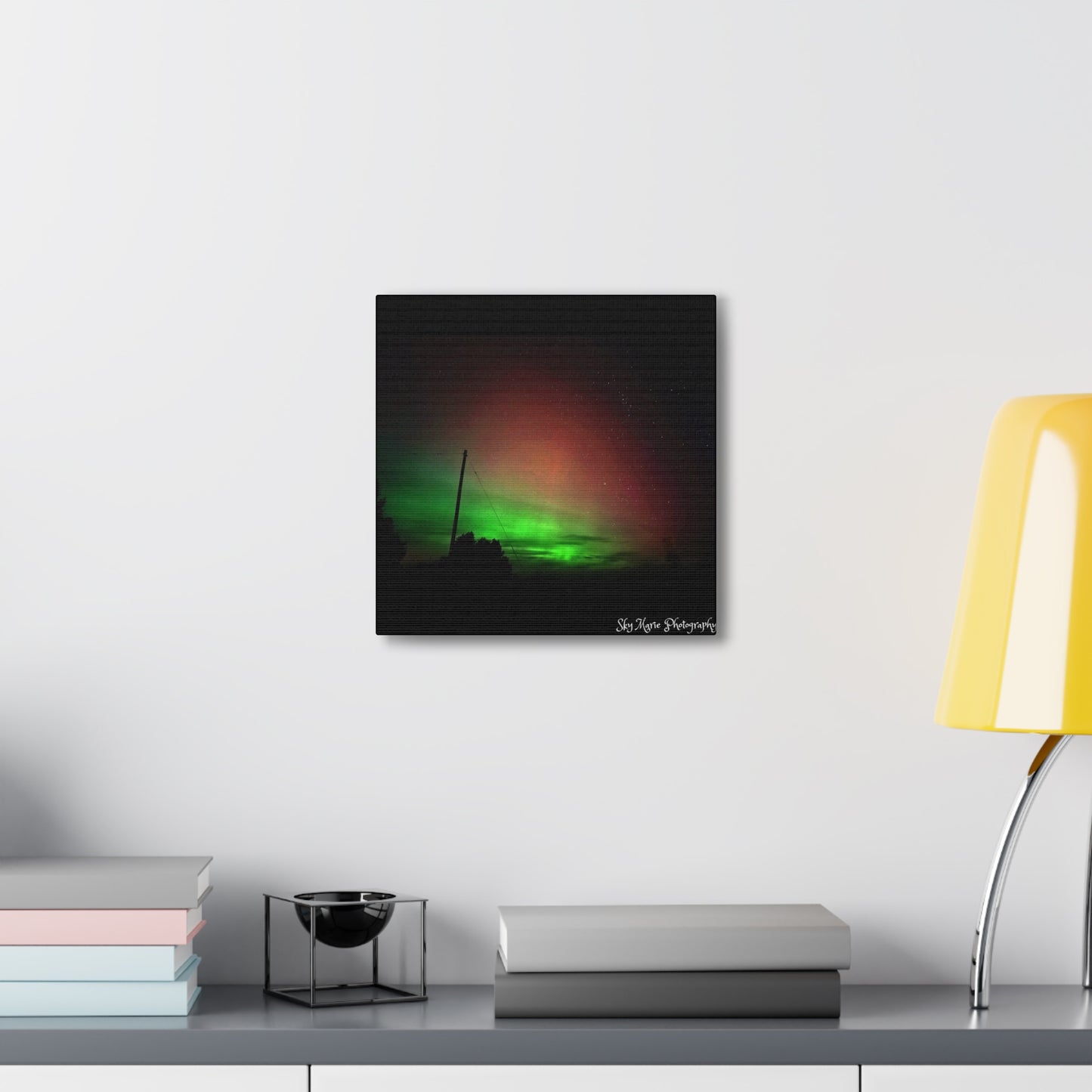 Canvas Print - Northern Lights Over Hinckley Reservoir, Upstate New York by Sky Marie Photography