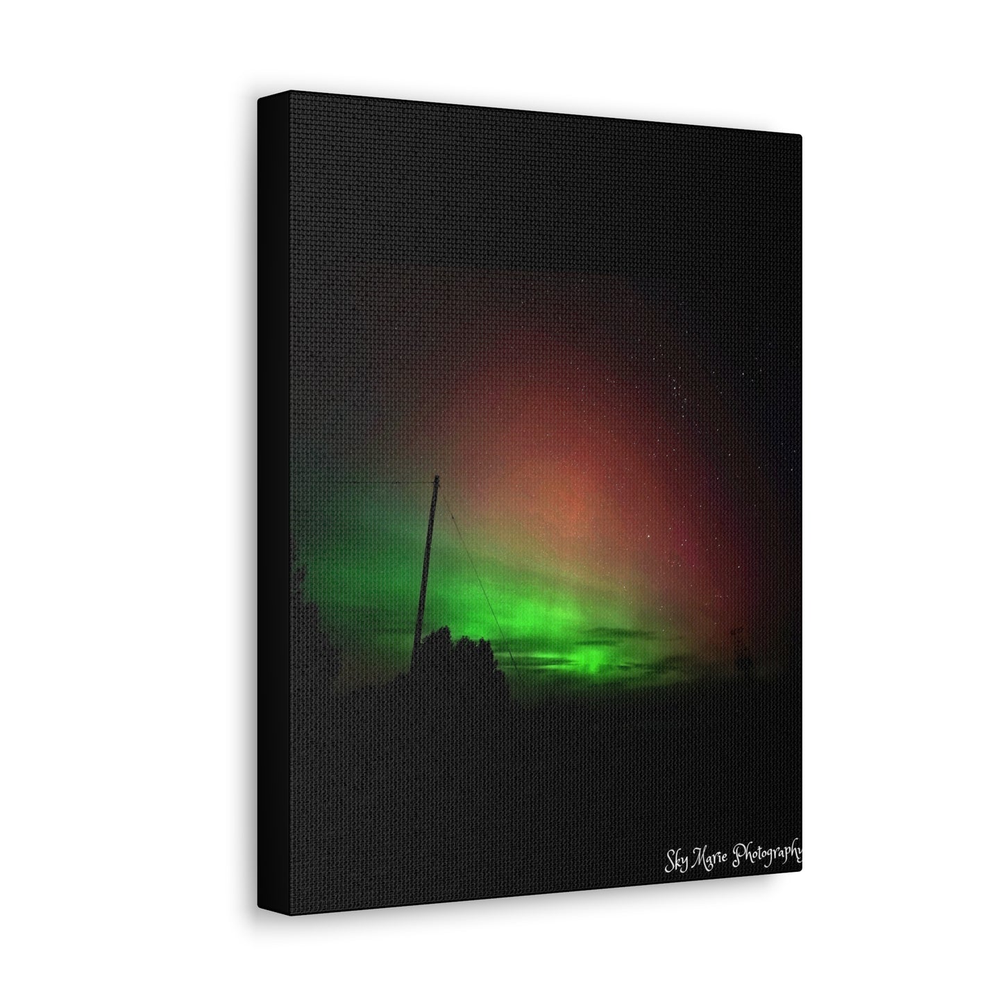 Canvas Print - Northern Lights Over Hinckley Reservoir, Upstate New York by Sky Marie Photography