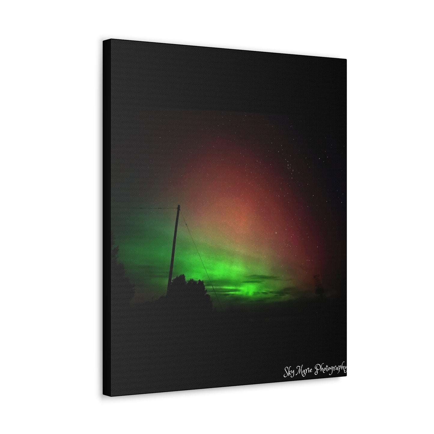 Canvas Print - Northern Lights Over Hinckley Reservoir, Upstate New York by Sky Marie Photography