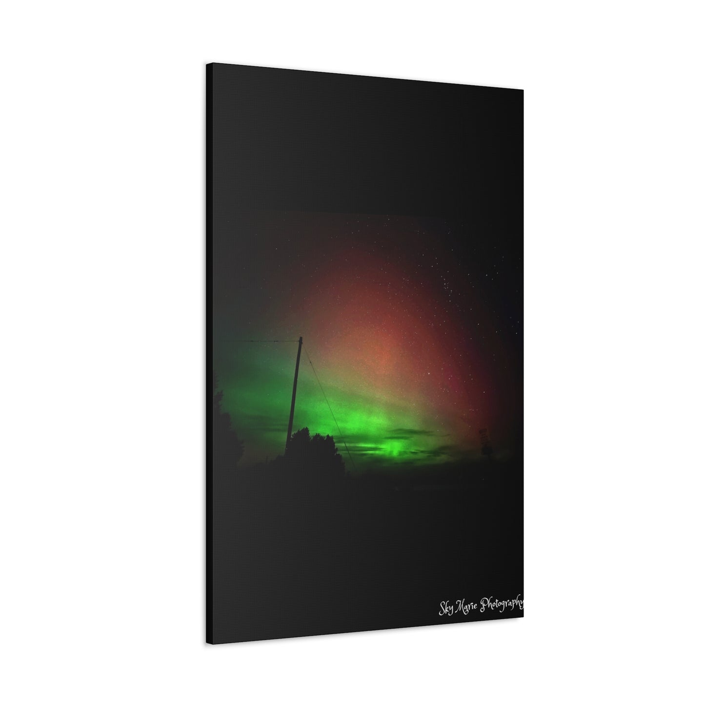 Canvas Print - Northern Lights Over Hinckley Reservoir, Upstate New York by Sky Marie Photography