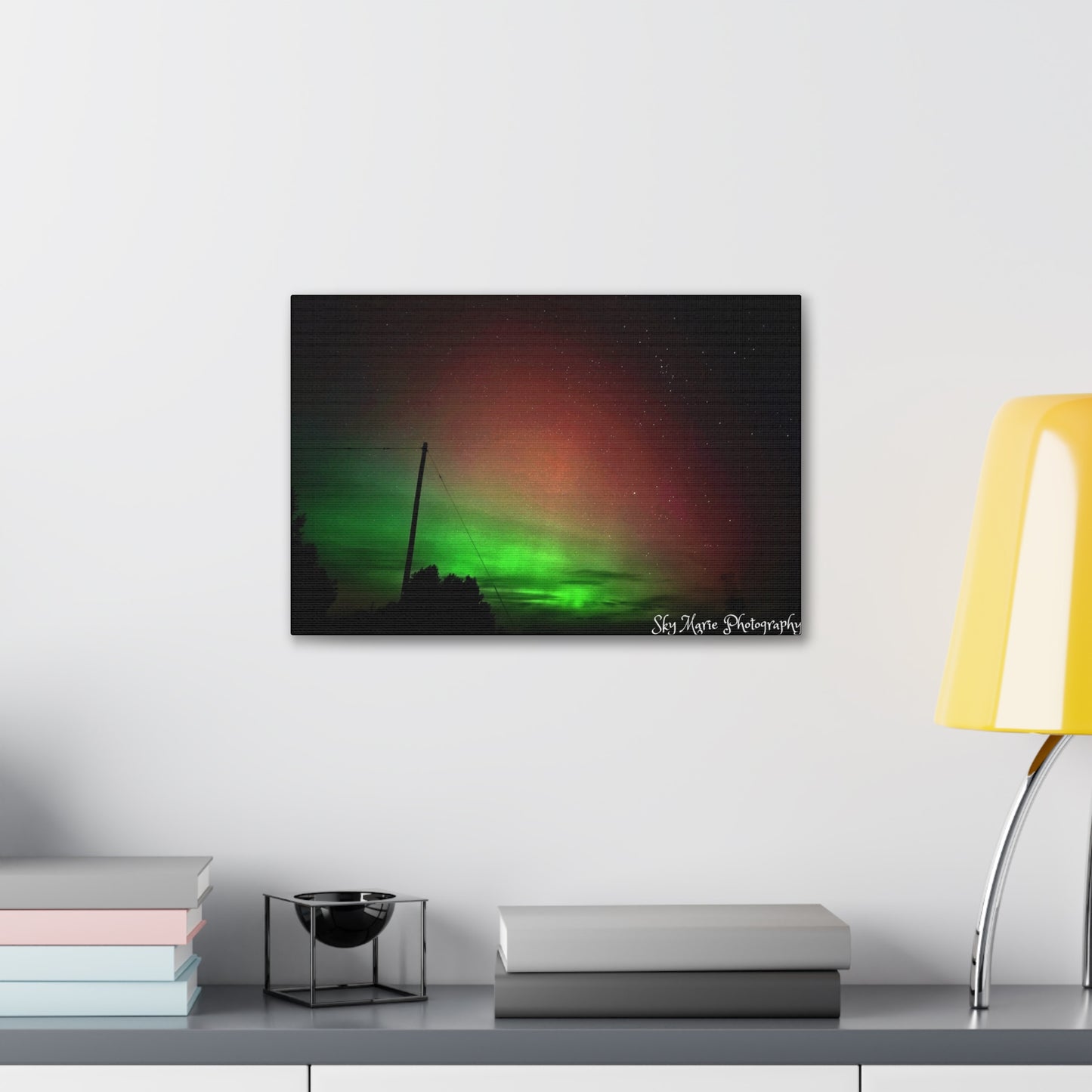 Canvas Print - Northern Lights Over Hinckley Reservoir, Upstate New York by Sky Marie Photography