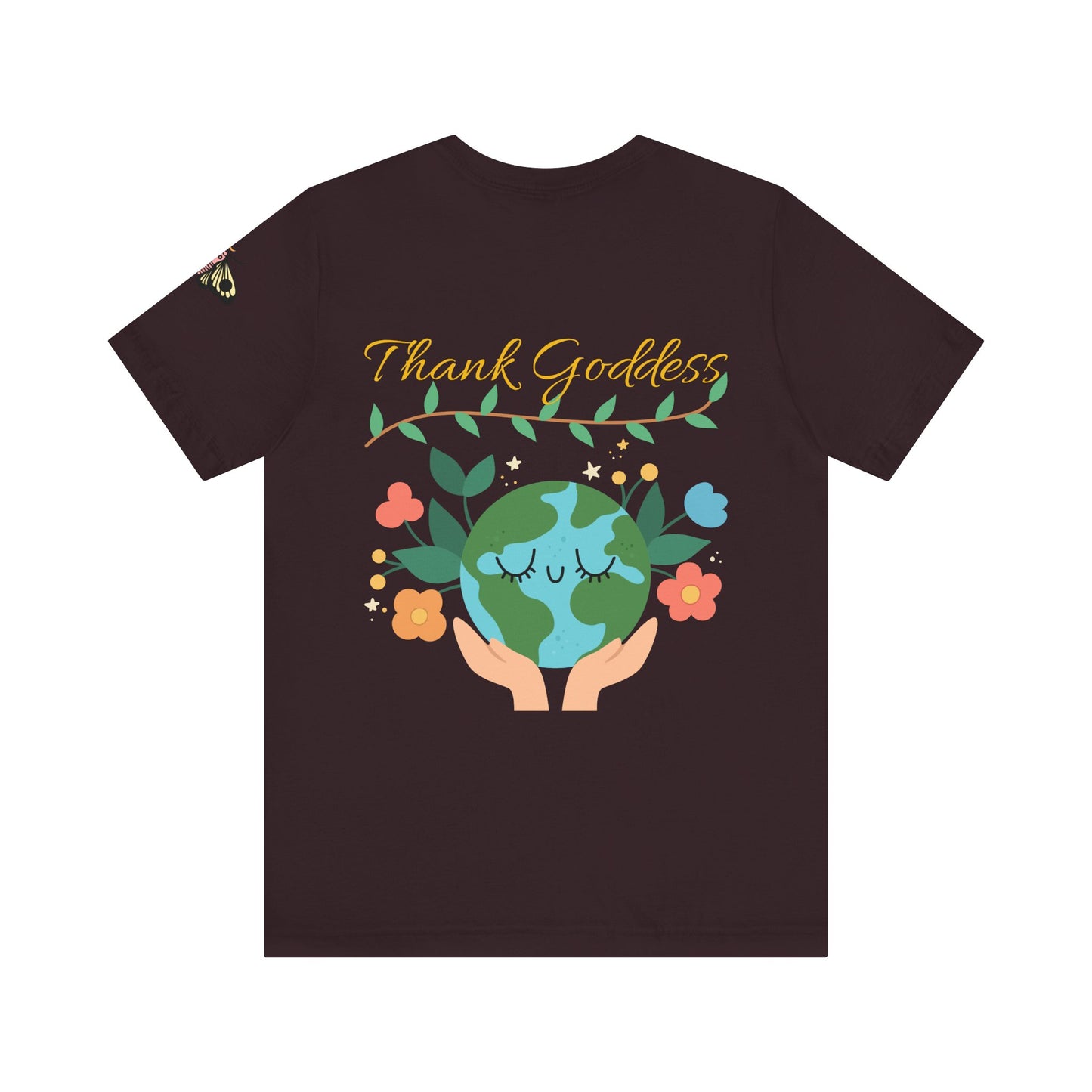 "Thank Goddess" Unisex Jersey Kurzärmeliges T-Shirt