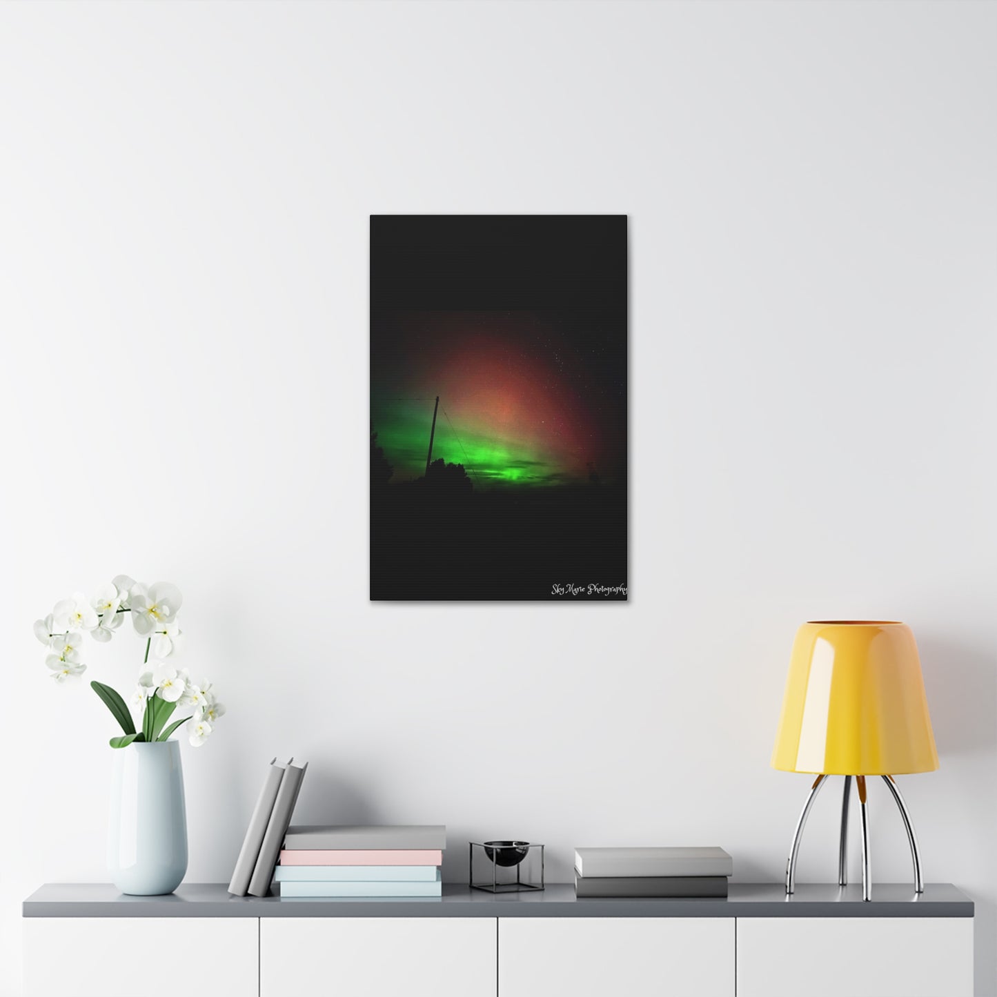 Canvas Print - Northern Lights Over Hinckley Reservoir, Upstate New York by Sky Marie Photography