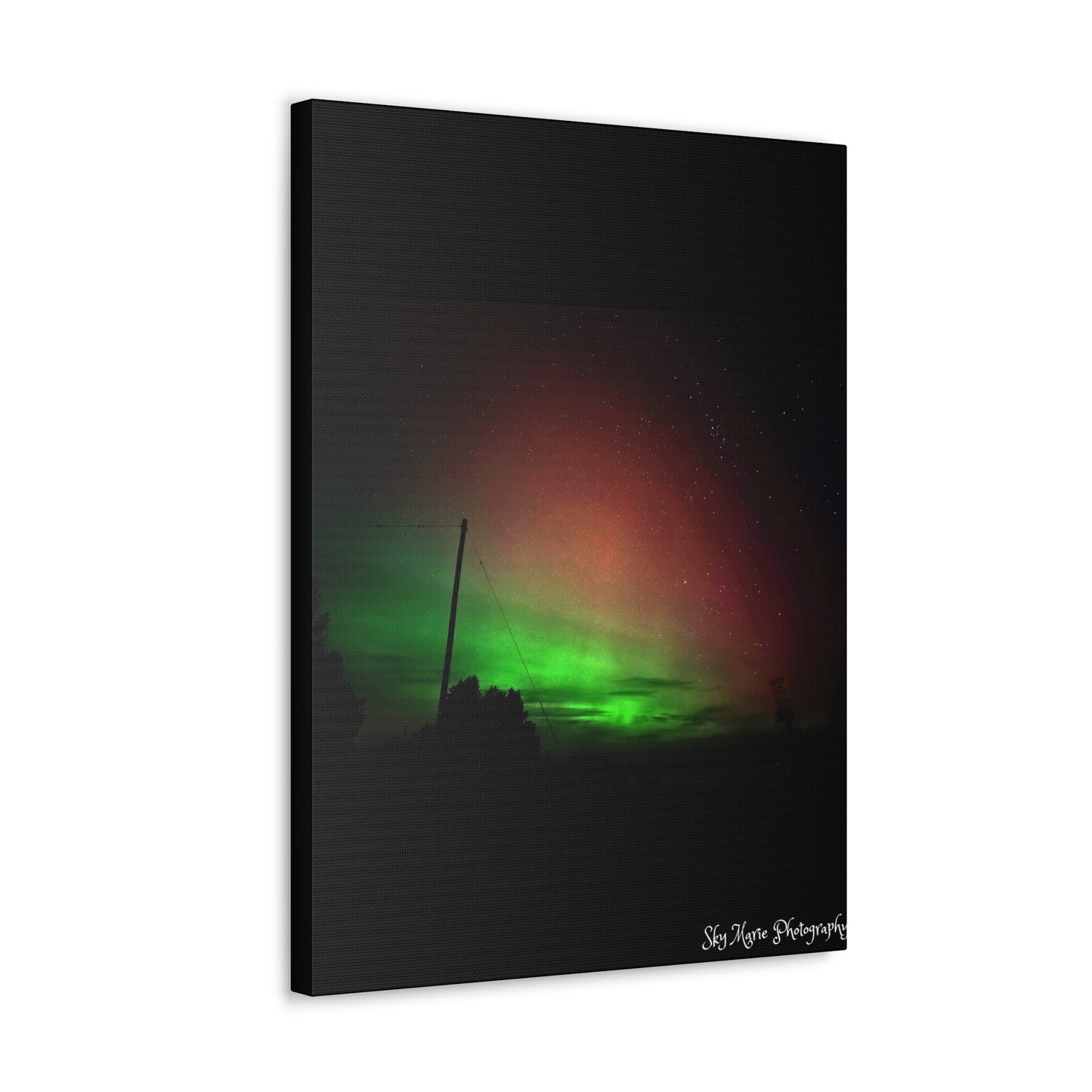 Canvas Print - Northern Lights Over Hinckley Reservoir, Upstate New York by Sky Marie Photography