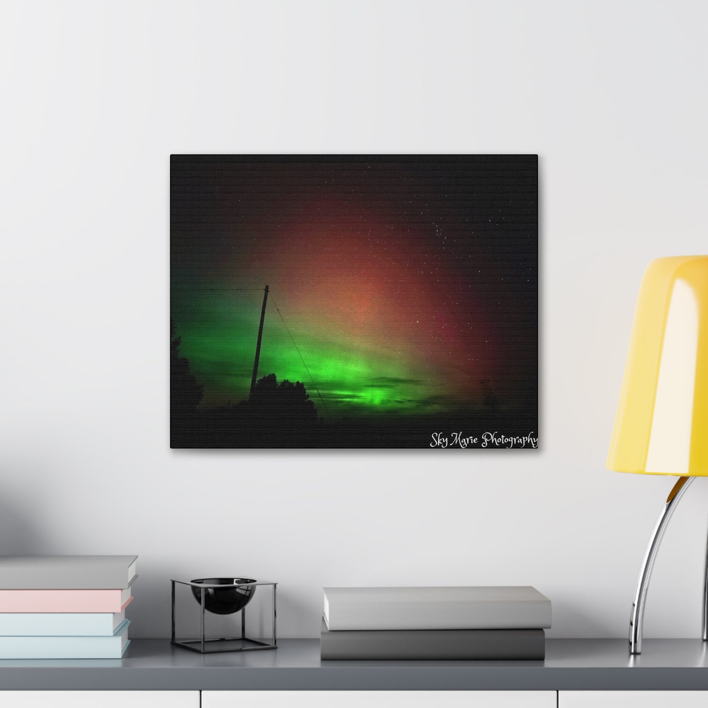 Canvas Print - Northern Lights Over Hinckley Reservoir, Upstate New York by Sky Marie Photography