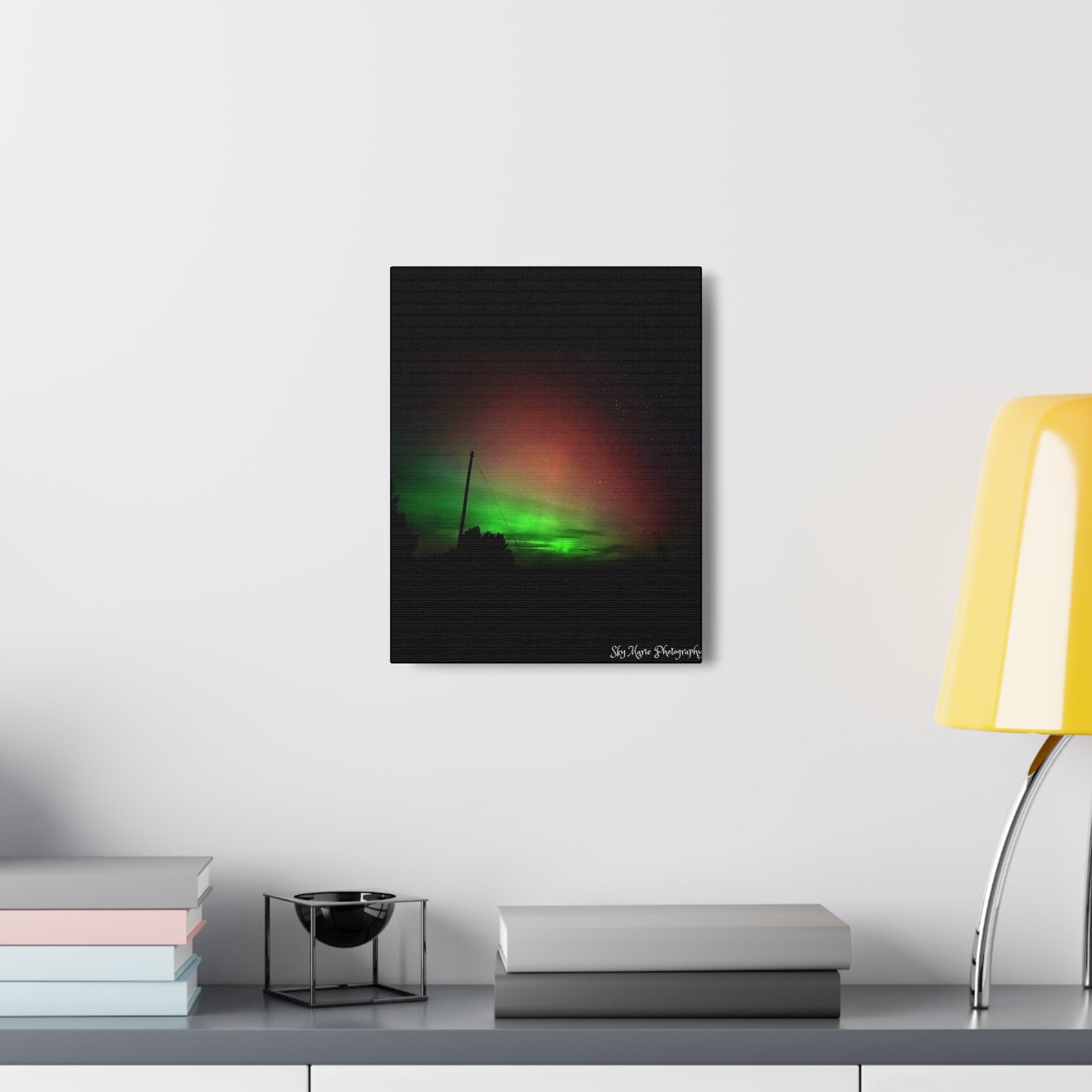 Canvas Print - Northern Lights Over Hinckley Reservoir, Upstate New York by Sky Marie Photography