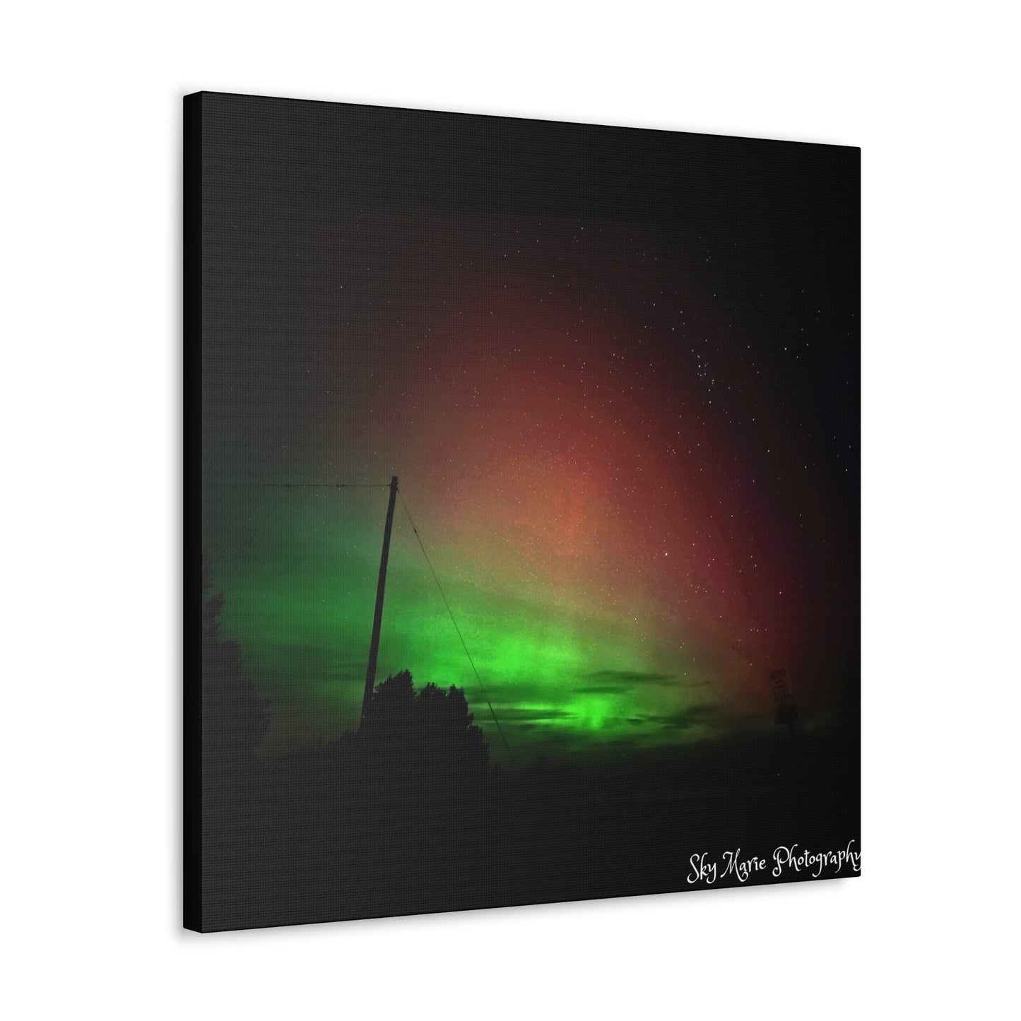 Canvas Print - Northern Lights Over Hinckley Reservoir, Upstate New York by Sky Marie Photography