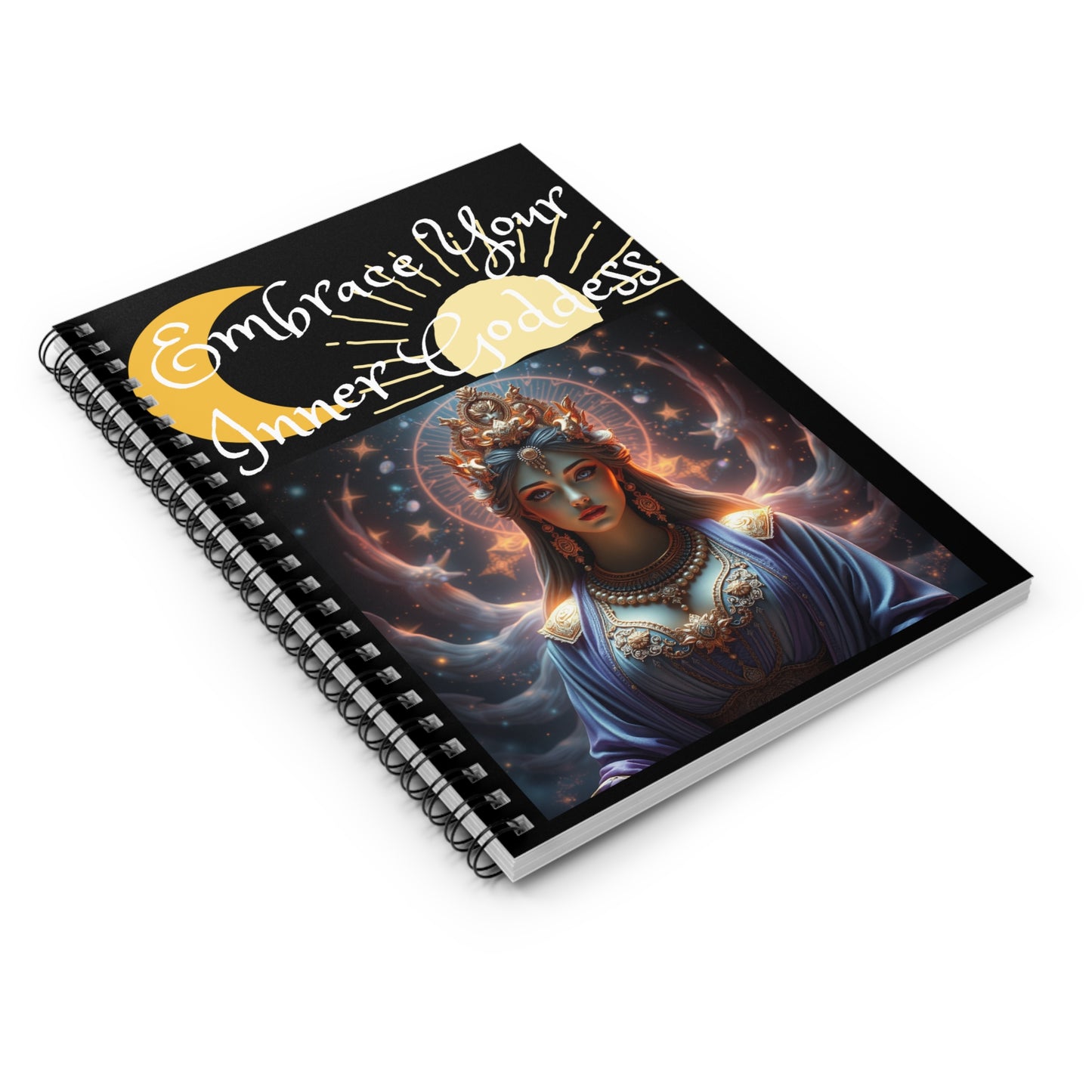 Spiral Notebook - Embrace Your Inner Goddess, Ruled Line Journal