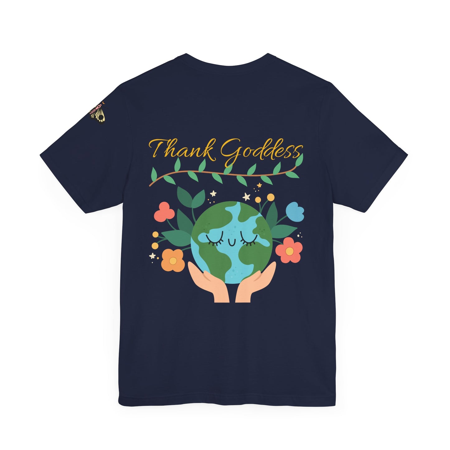 "Thank Goddess" Unisex Jersey Kurzärmeliges T-Shirt
