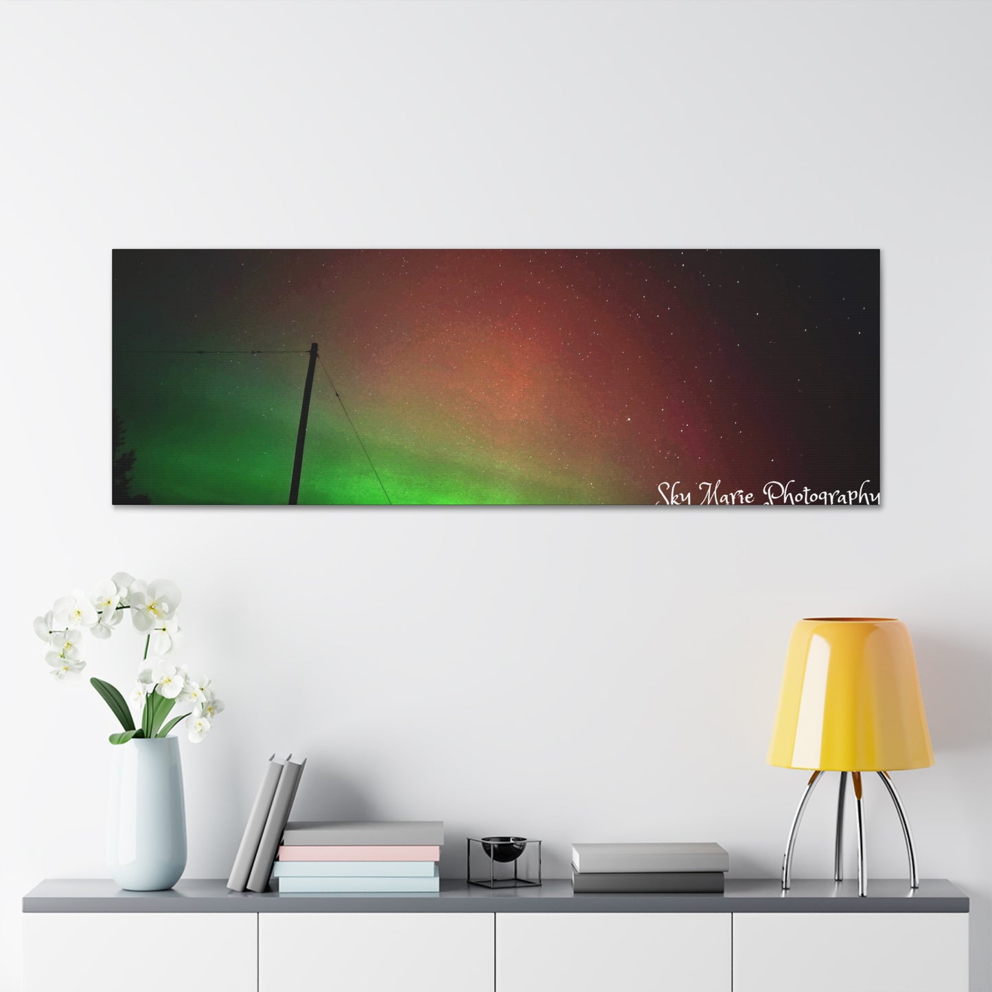 Canvas Print - Northern Lights Over Hinckley Reservoir, Upstate New York by Sky Marie Photography