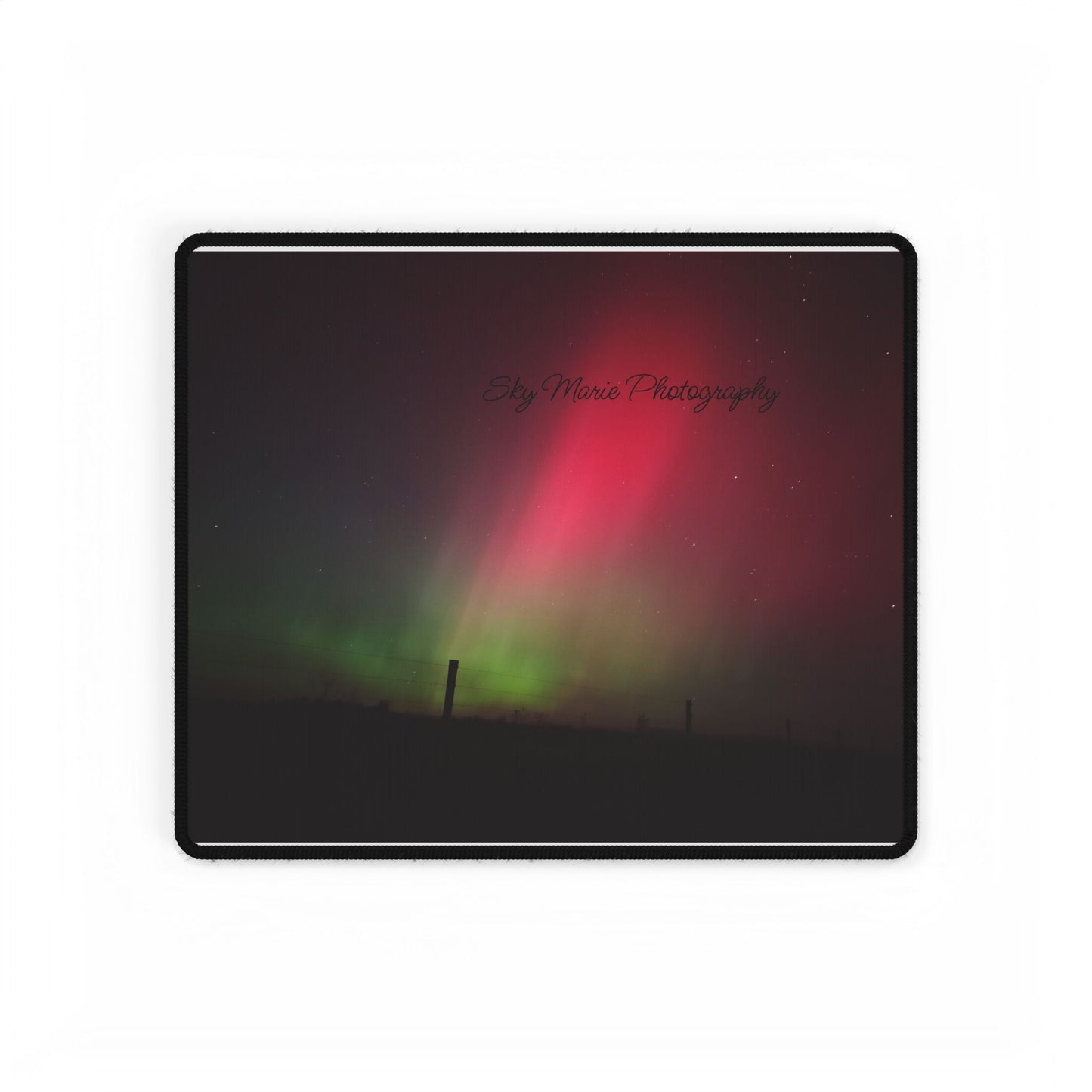 Desk Mat - Northern Lights in Remsen NY October 10 2024 by Sky Marie Photography