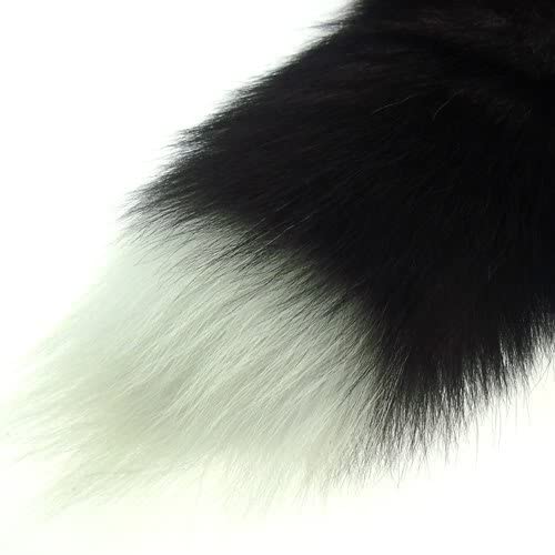 Fluffy Real Fox Fur Tail Keychain Tassel Bag Cosplay Toy Handbag Accessory Hook Pendant