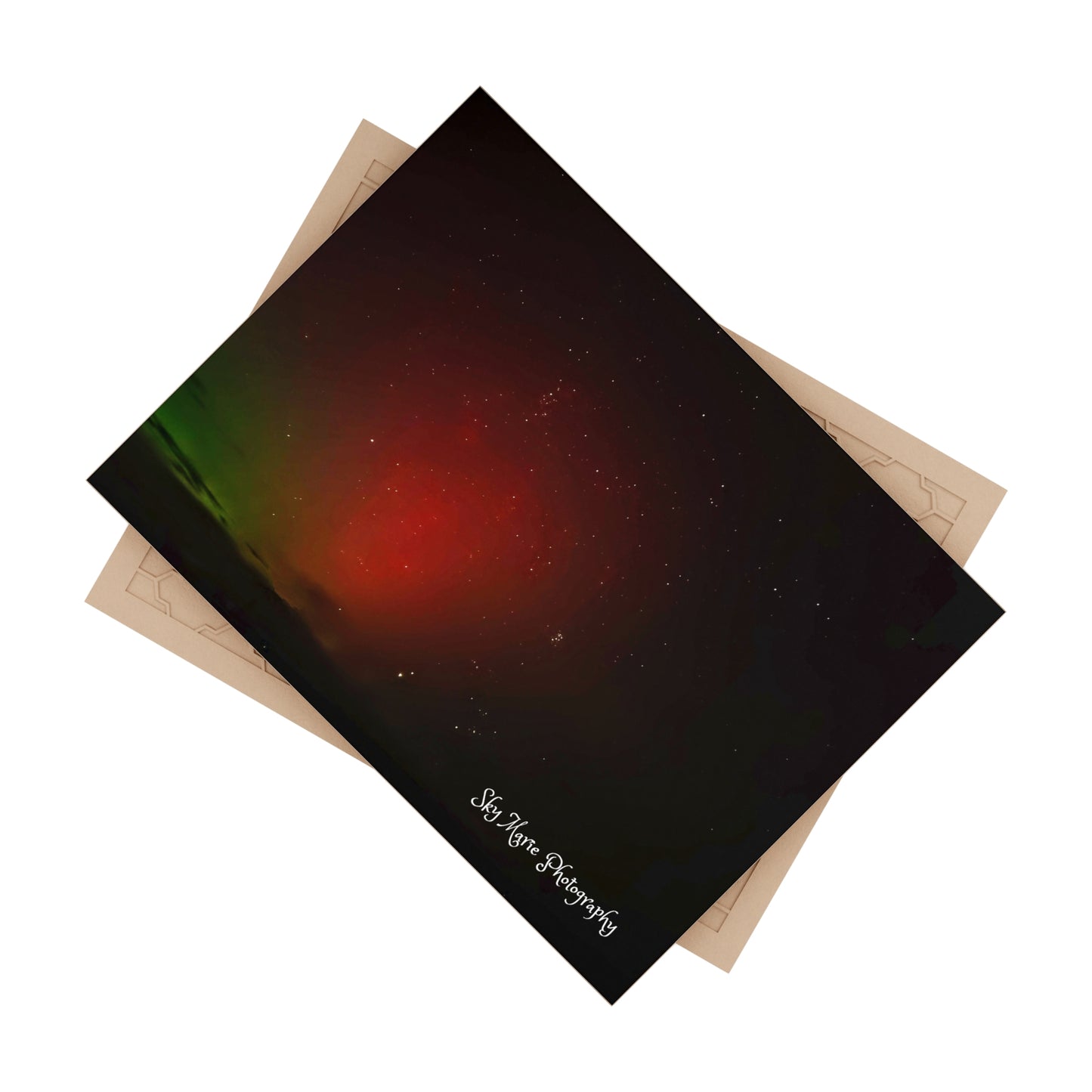 Ceramic Photo Tile - Northern Lights over Hinckley Reservoir